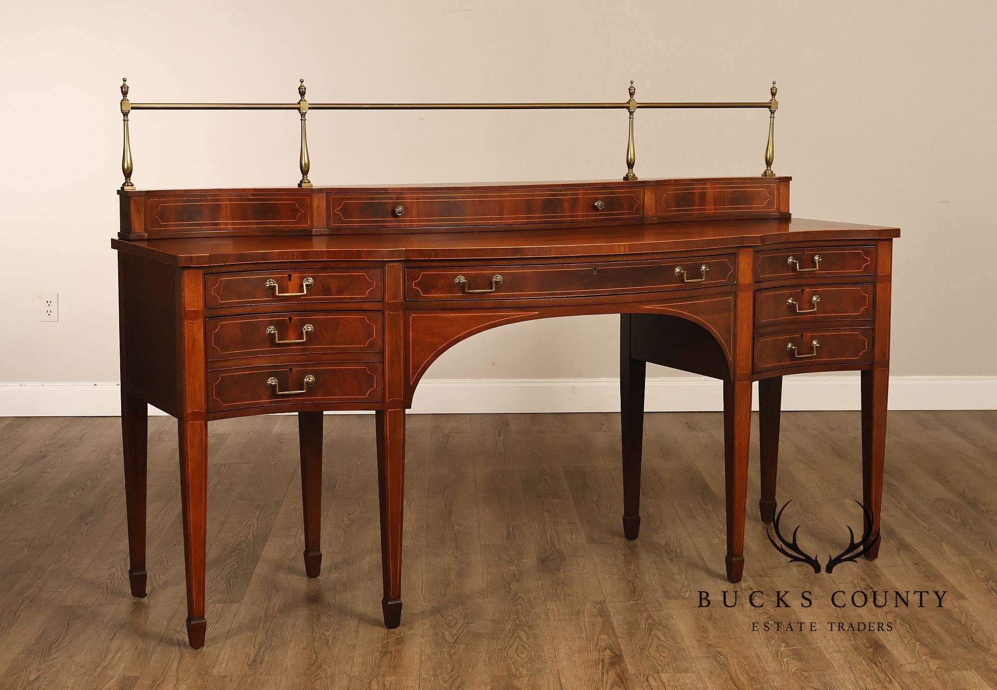1940's Baker Regency Style Mahogany Sideboard