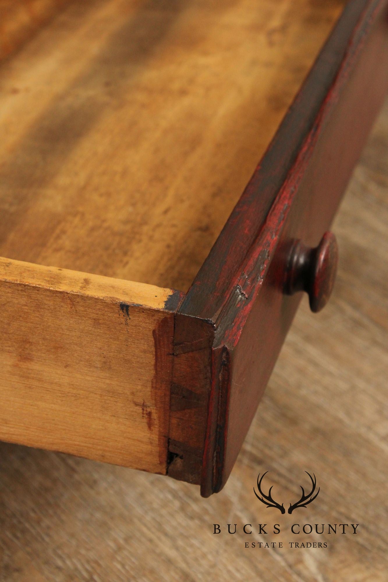 Antique Folk Art Painted Blanket Chest