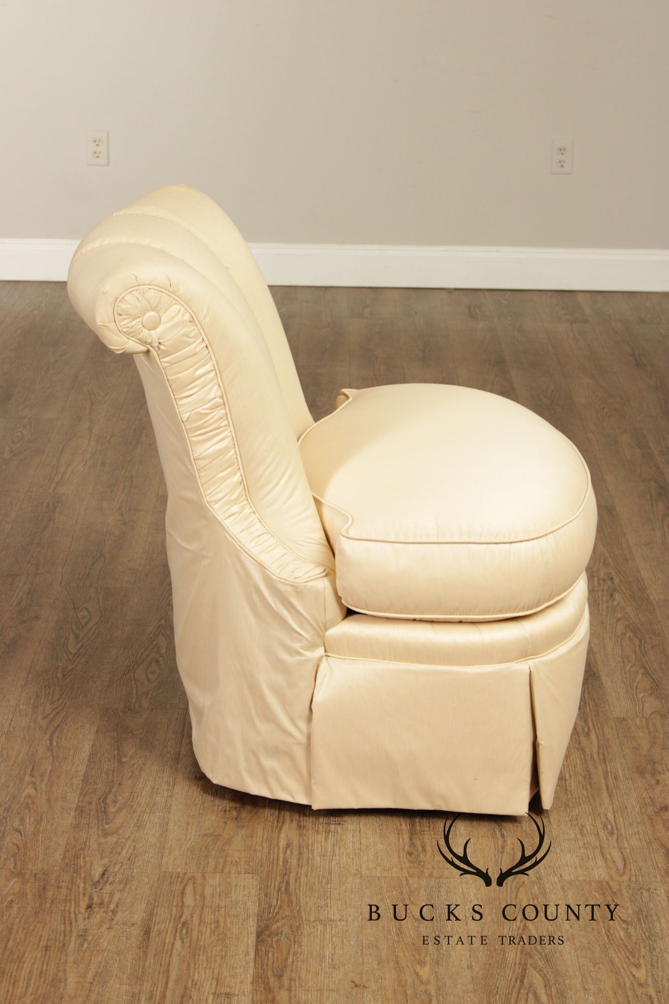 Century Furniture Pair of Upholstered Slipper Chairs