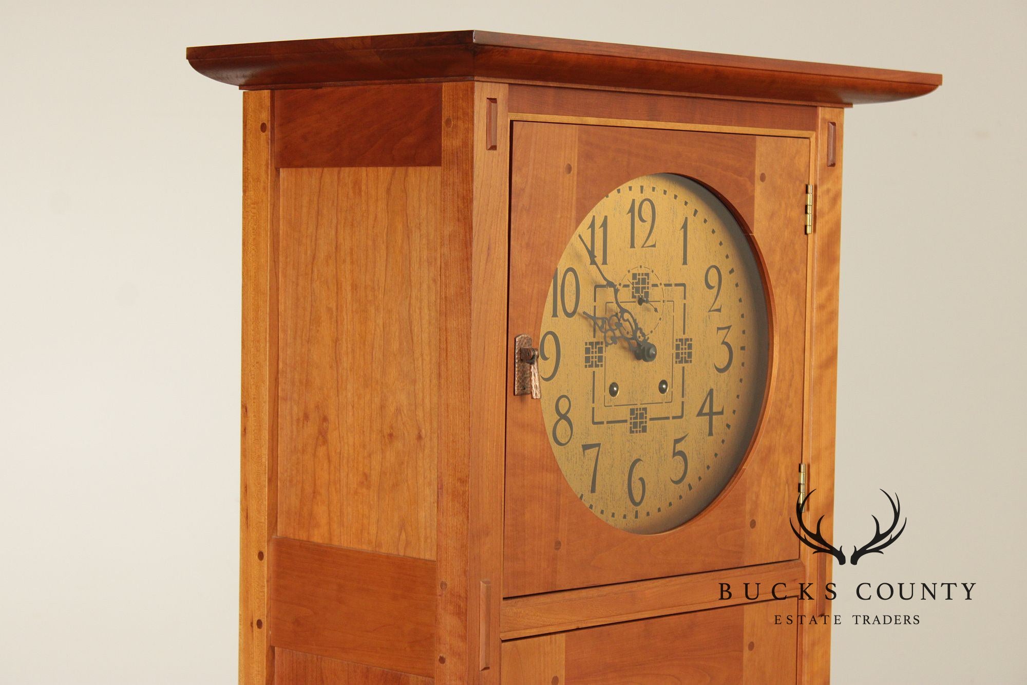 Stickley Mission Collection Cherry Tall Case Clock