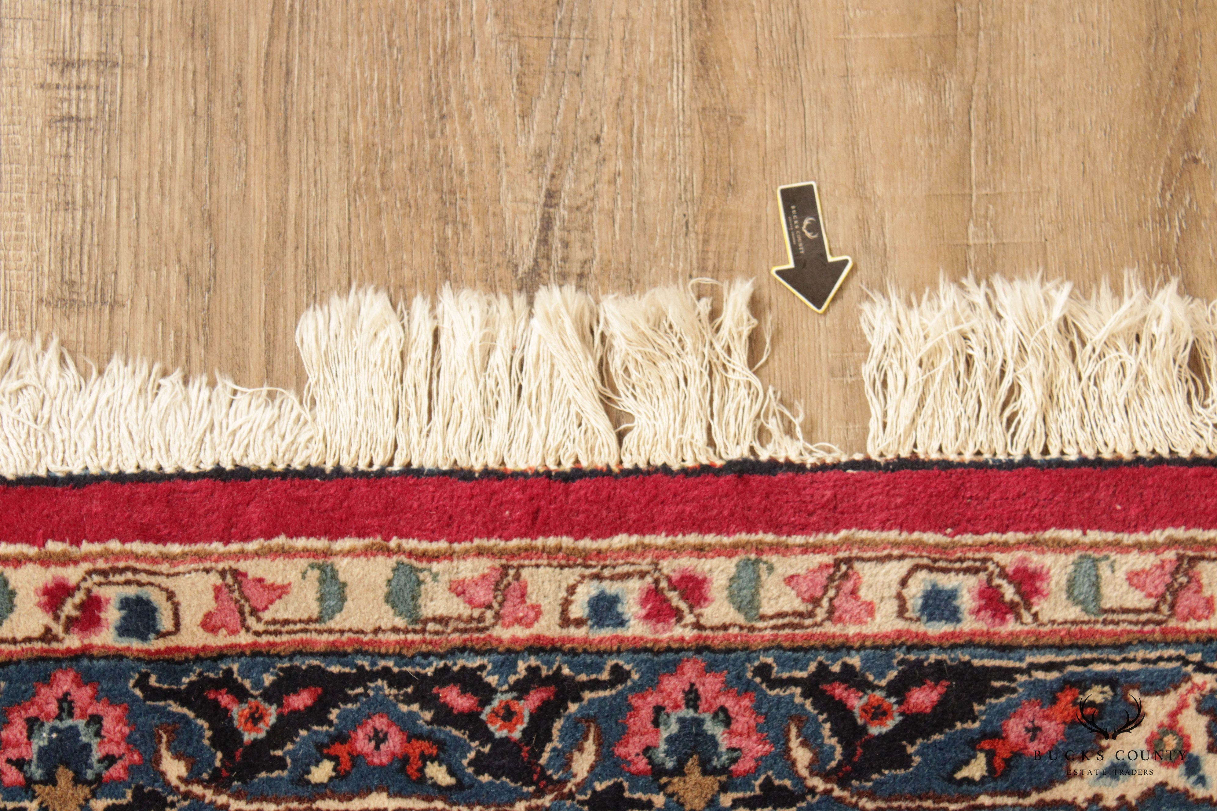 Persian Tabriz Wool Area Rug With Medallion 13' x 10'