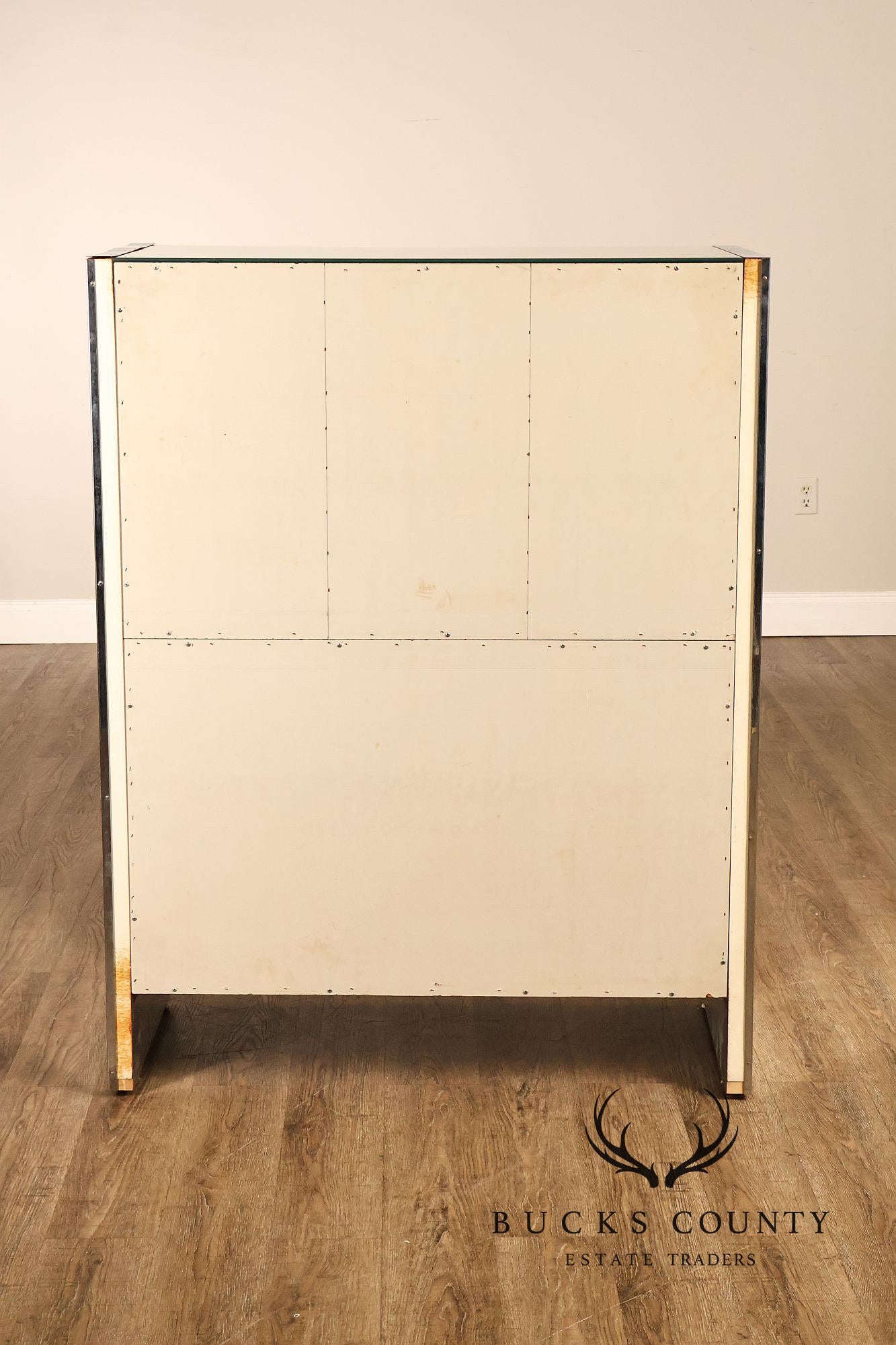 Ello Hollywood Regency Mirrored Armoire