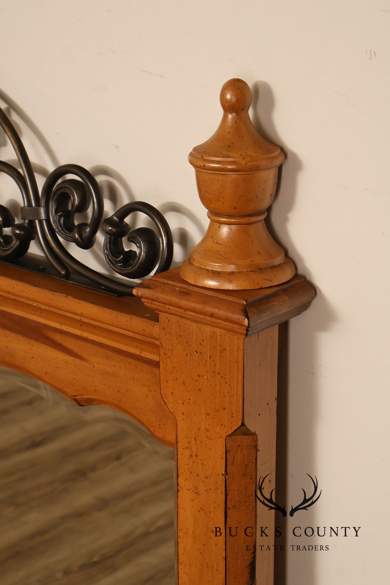 Broyhill French Country Style Pine Landscape Mirror