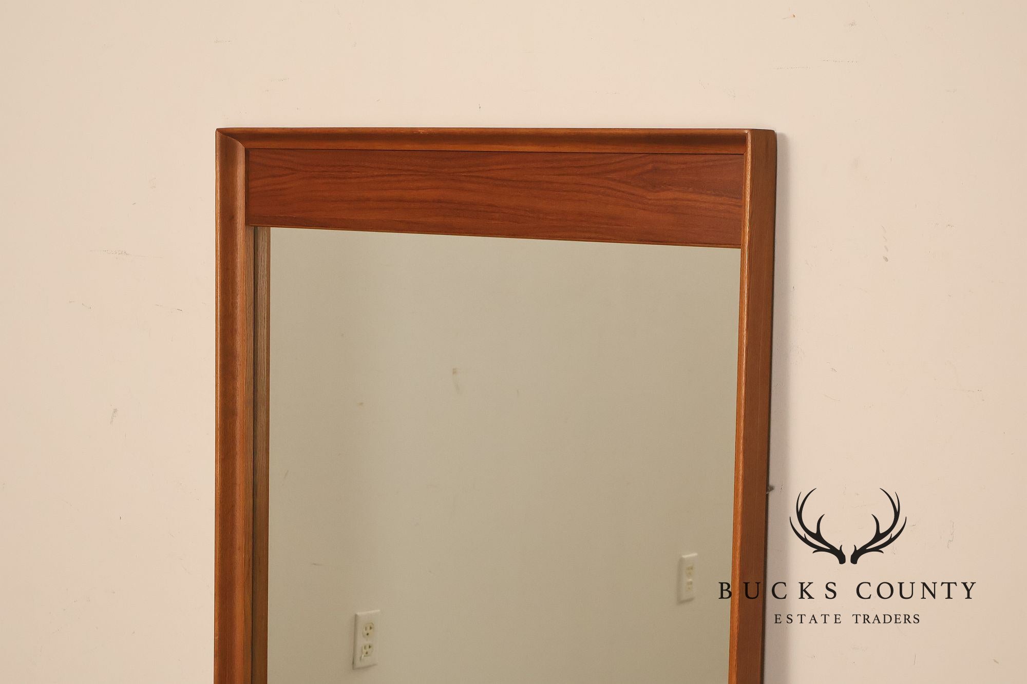 Danish Modern Vintage Teak Wall Mirror