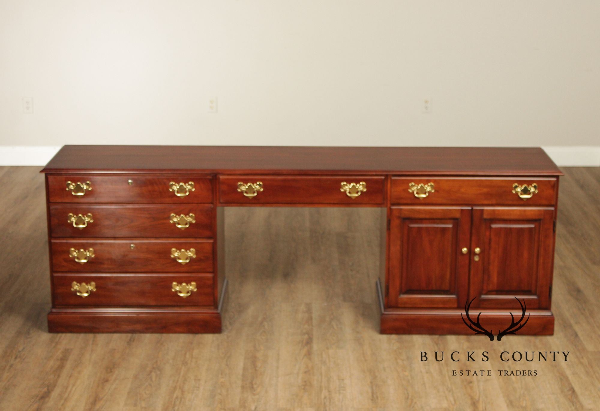 Statton Solid Cherry Executive Desk Credenza