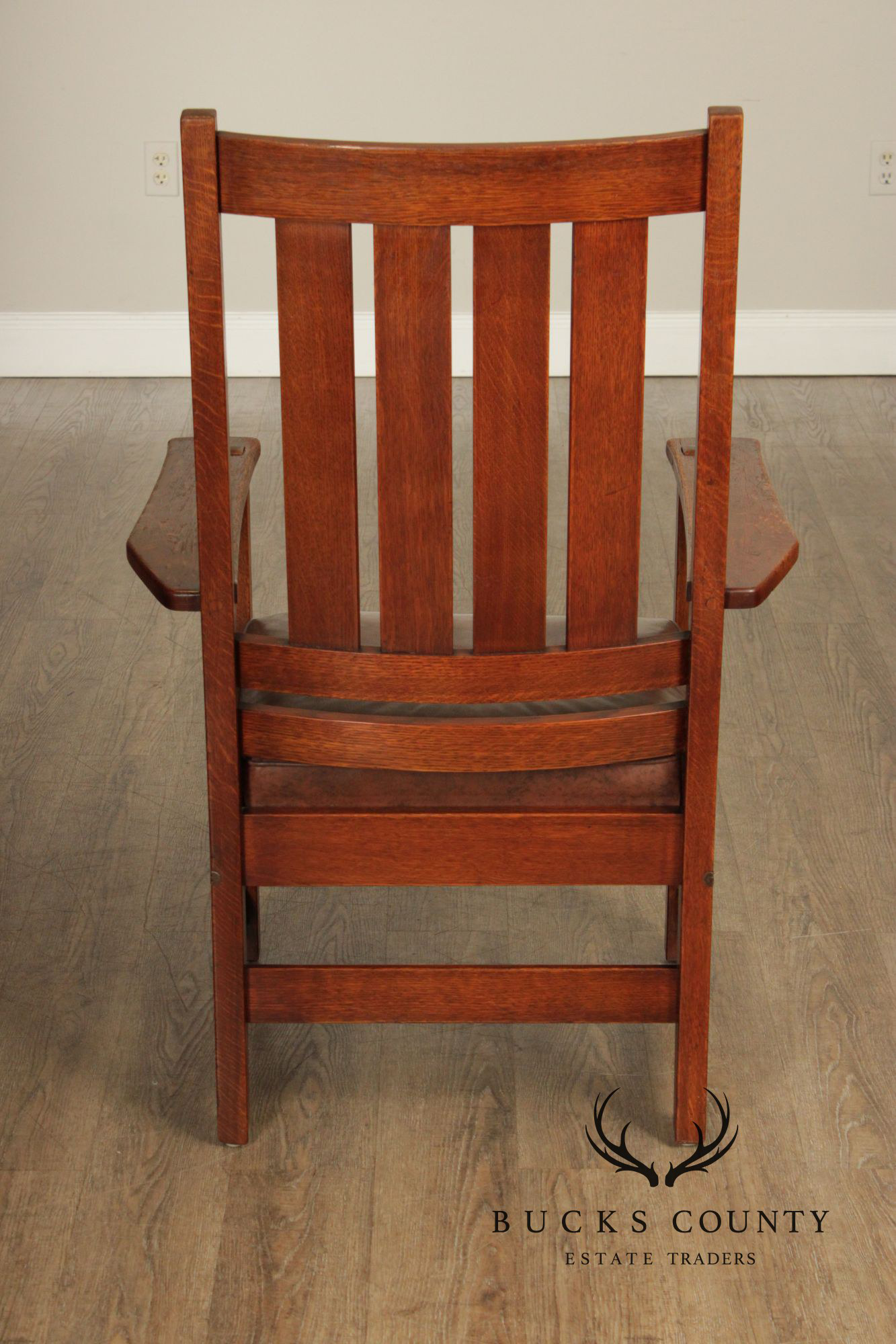 L. & J.G. Stickley Antique Mission Oak Armchair