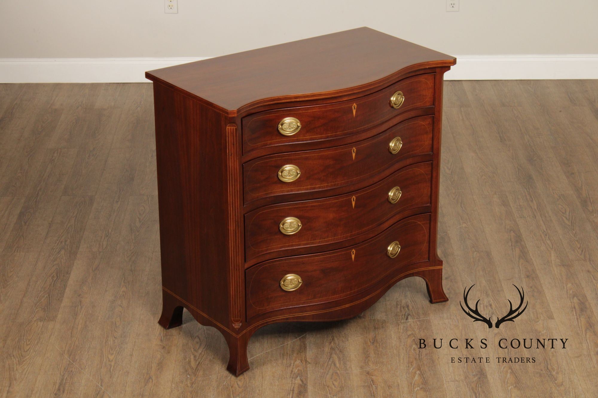 Baker Williamsburg Reproduction Mahogany Chest of Drawers