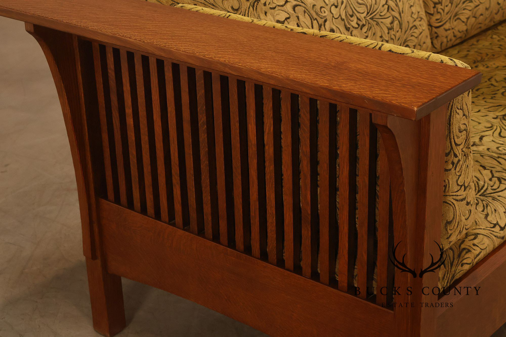 Stickley Mission Collection Oak Prairie Settle