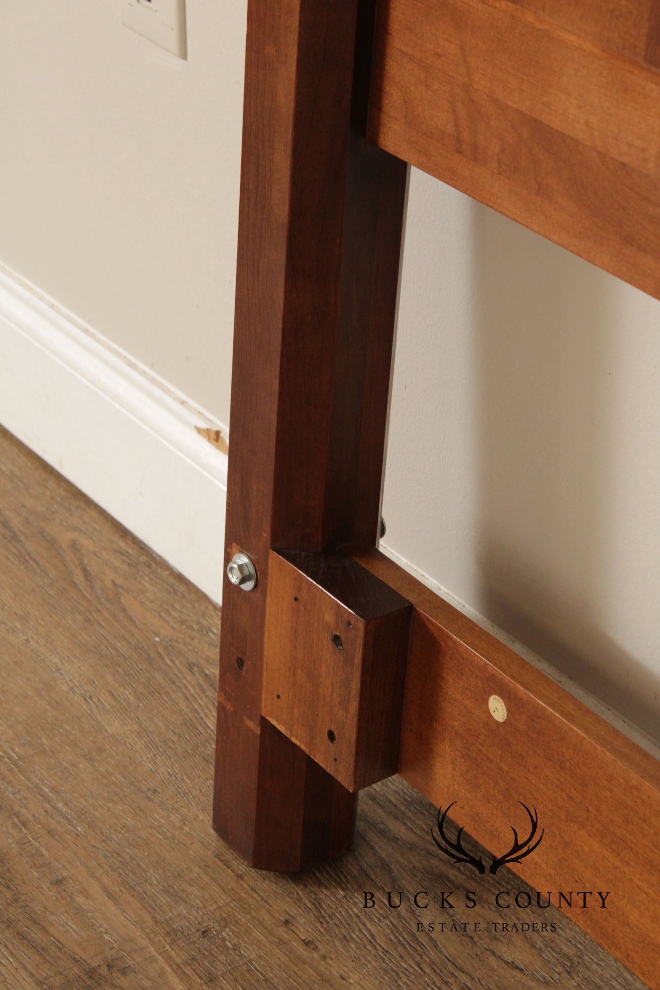 Century Furniture Traditional Yew Wood Queen Headboard