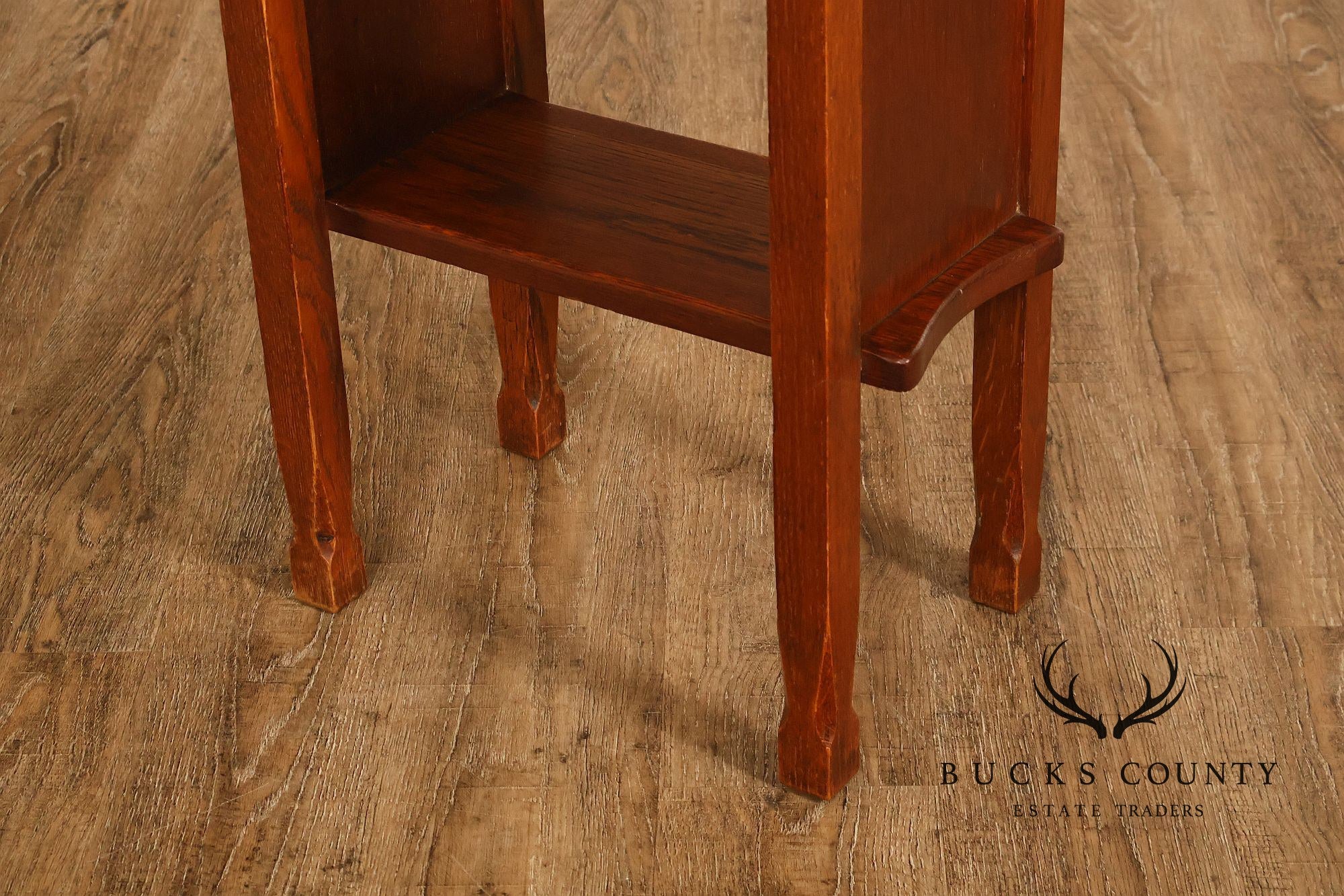 Antique Arts And Crafts Mission Oak Imperial Stand