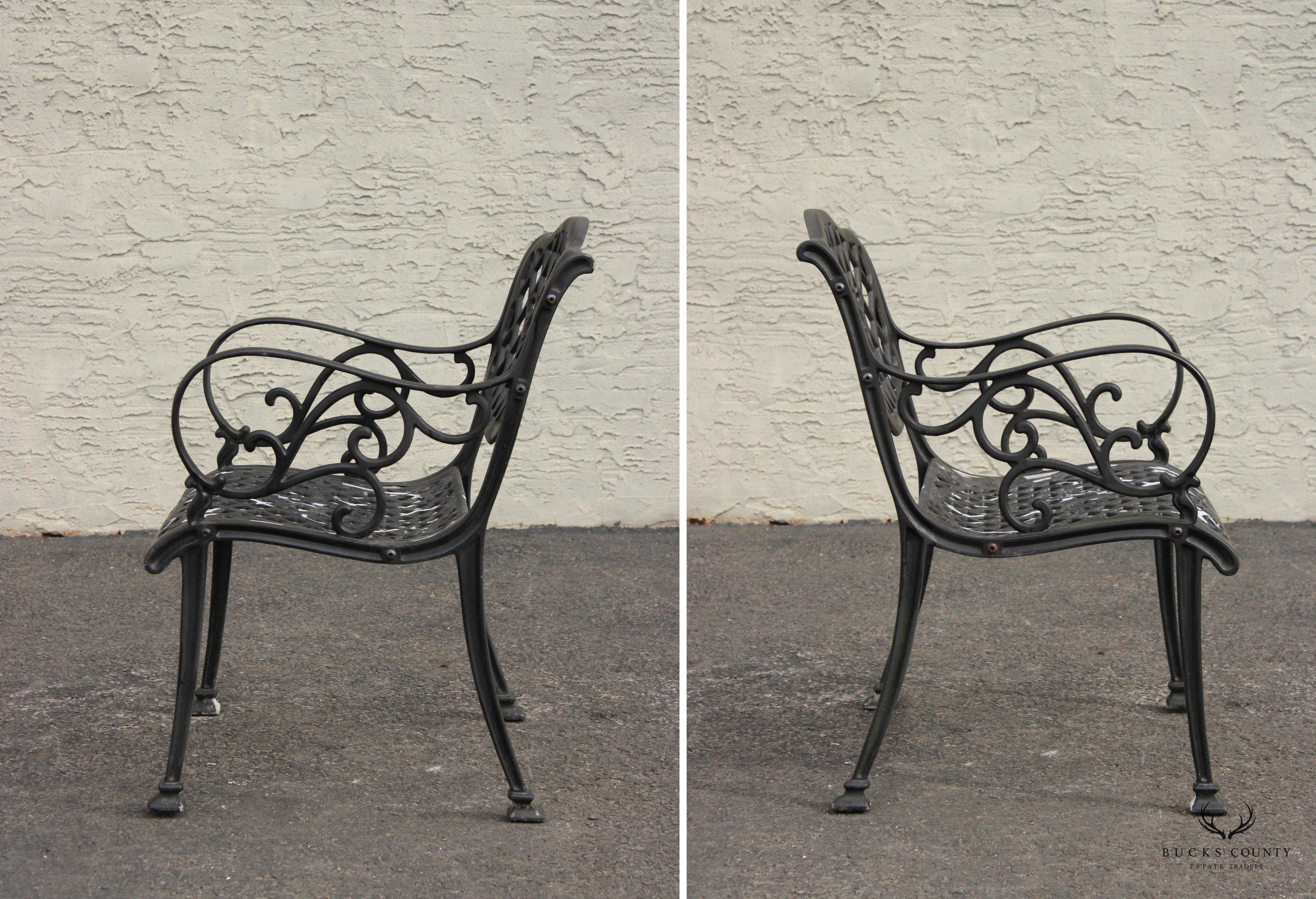 Three-Piece Cast Aluminum Outdoor Patio Seating Set