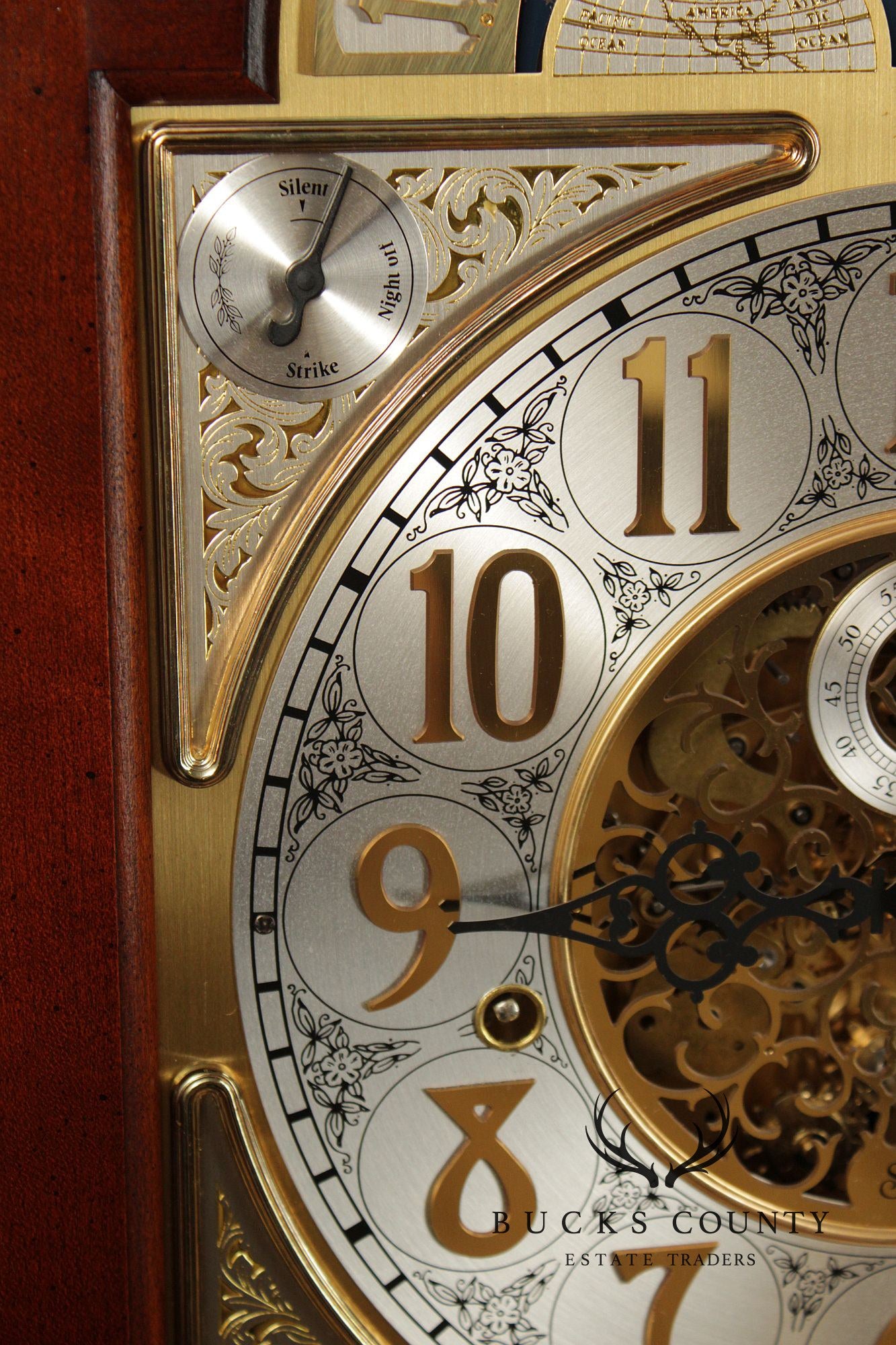 Sligh Georgian Style Mahogany 'Wilton' Grandfather Clock