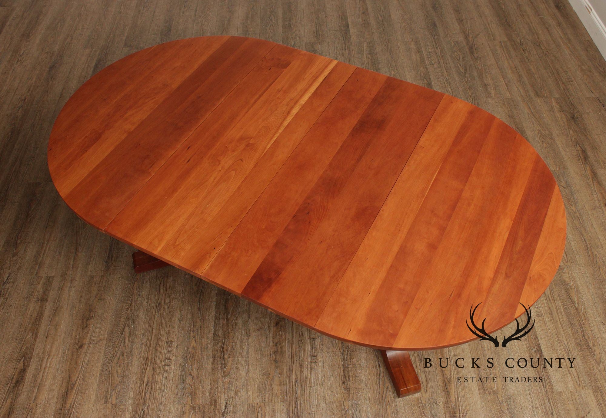 Stickley Mission Collection Round Cherry Expandable Dining Table