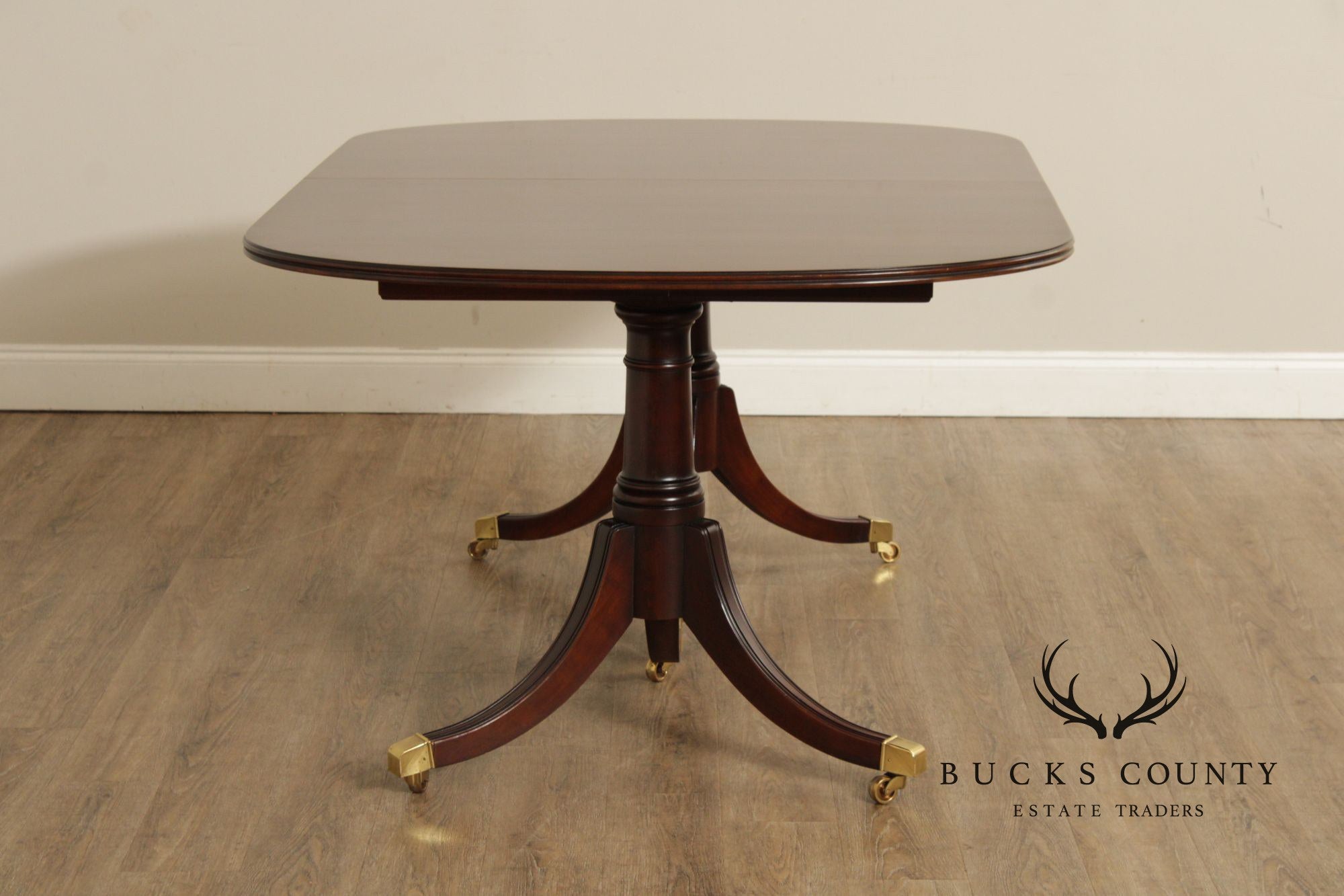 Statton Old Towne Cherry Double Pedestal Expandable Dining Table
