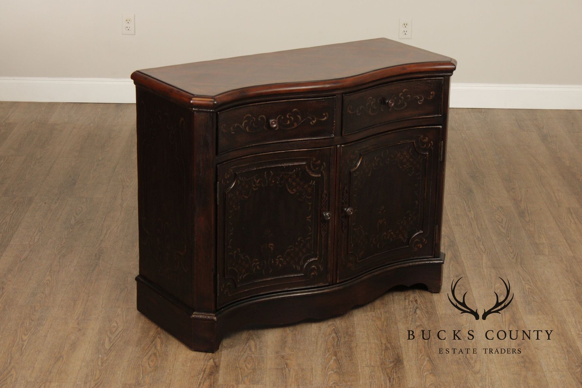 Hooker Furniture 'Seven Seas' Paint Decorated Server