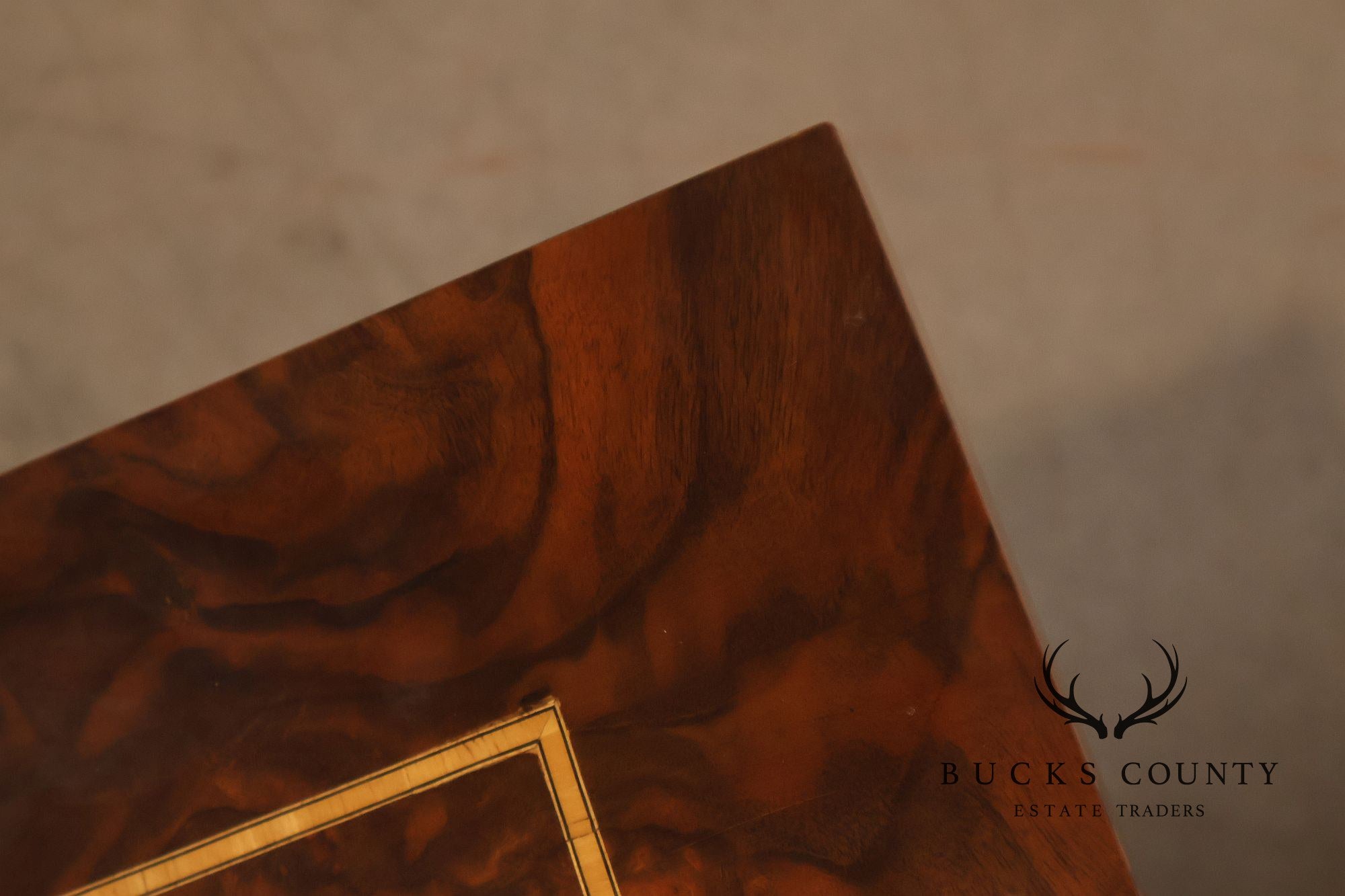 Custom Regency Style Burl Walnut Double Pedestal 12' Dining Table