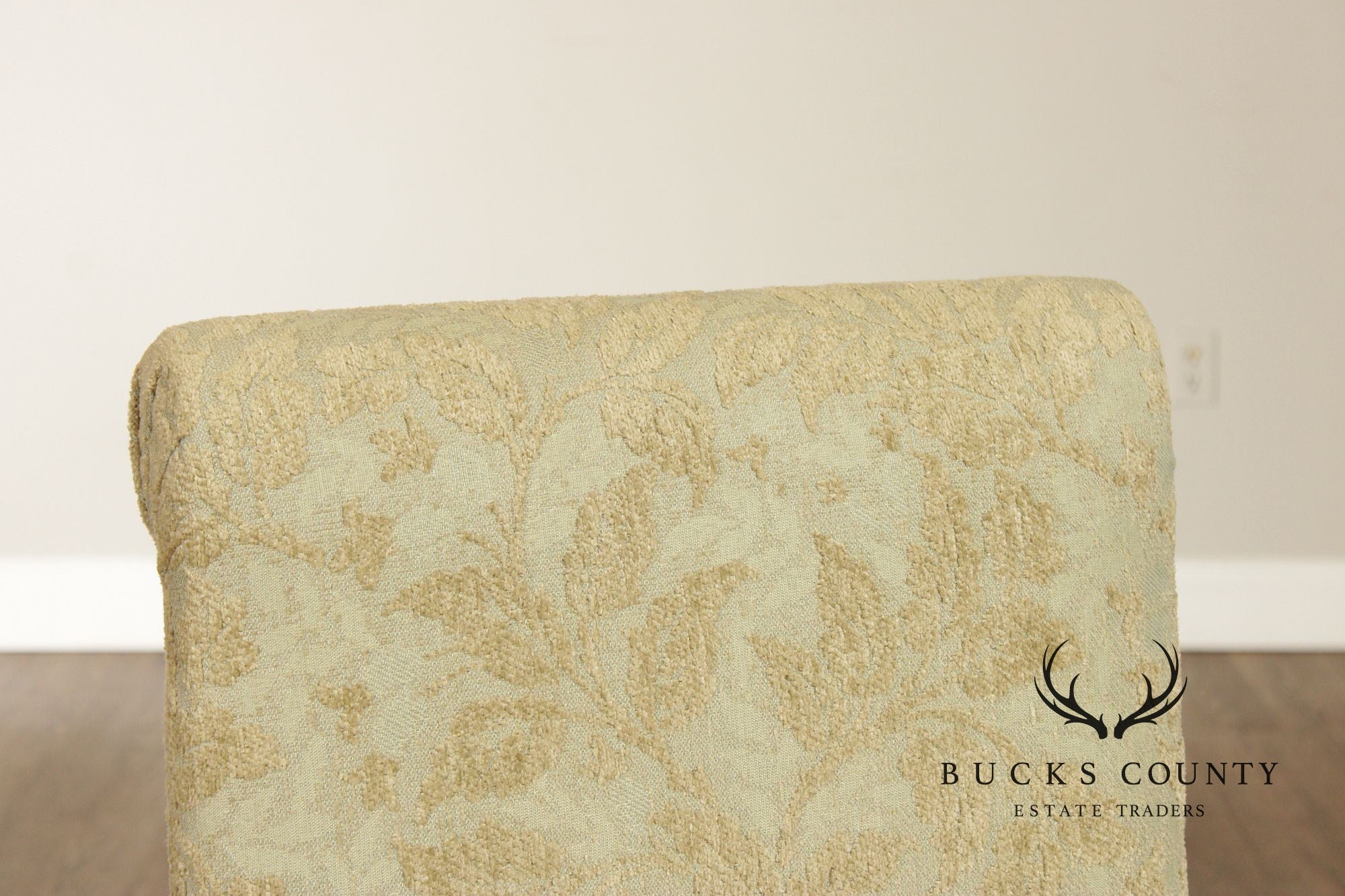 Pair of Upholstered Slipper Dining Side Chairs