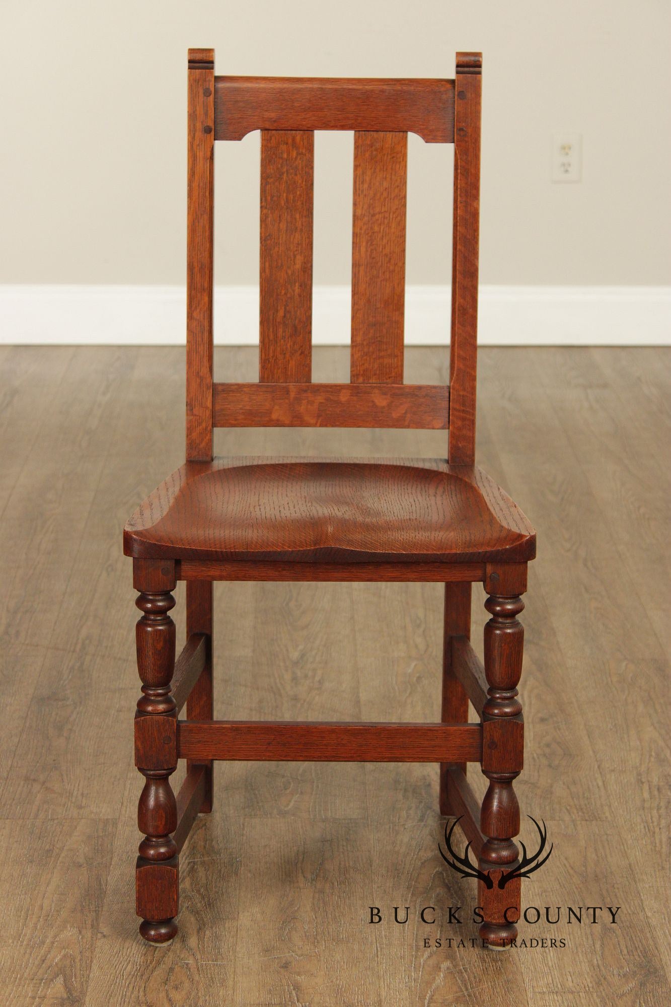 Charles Limbert Antique Mission Oak Desk Chair