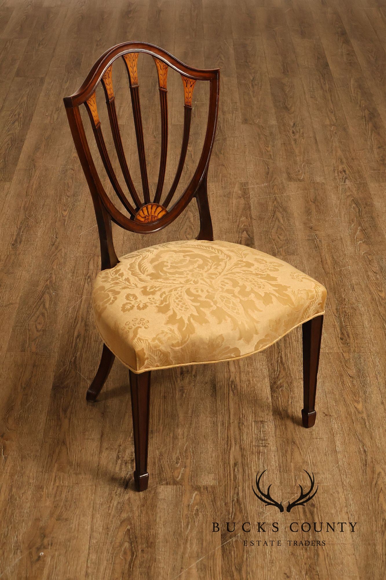 Antique Hepplewhite Style Set Of 8 Mahogany Dining Chairs