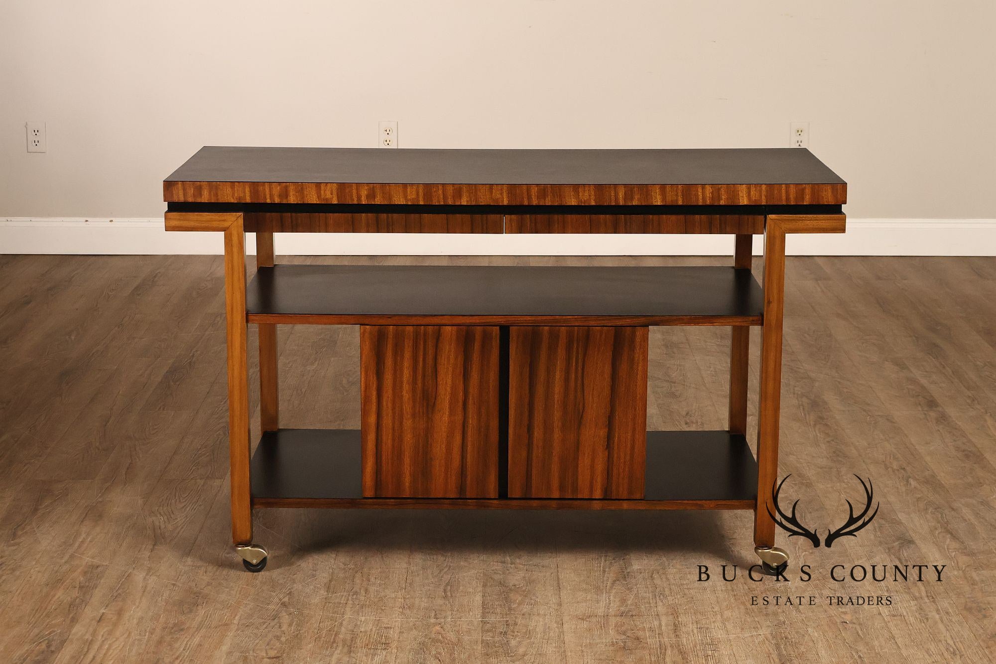 Mid Century Modern Rosewood Server Bar Cart