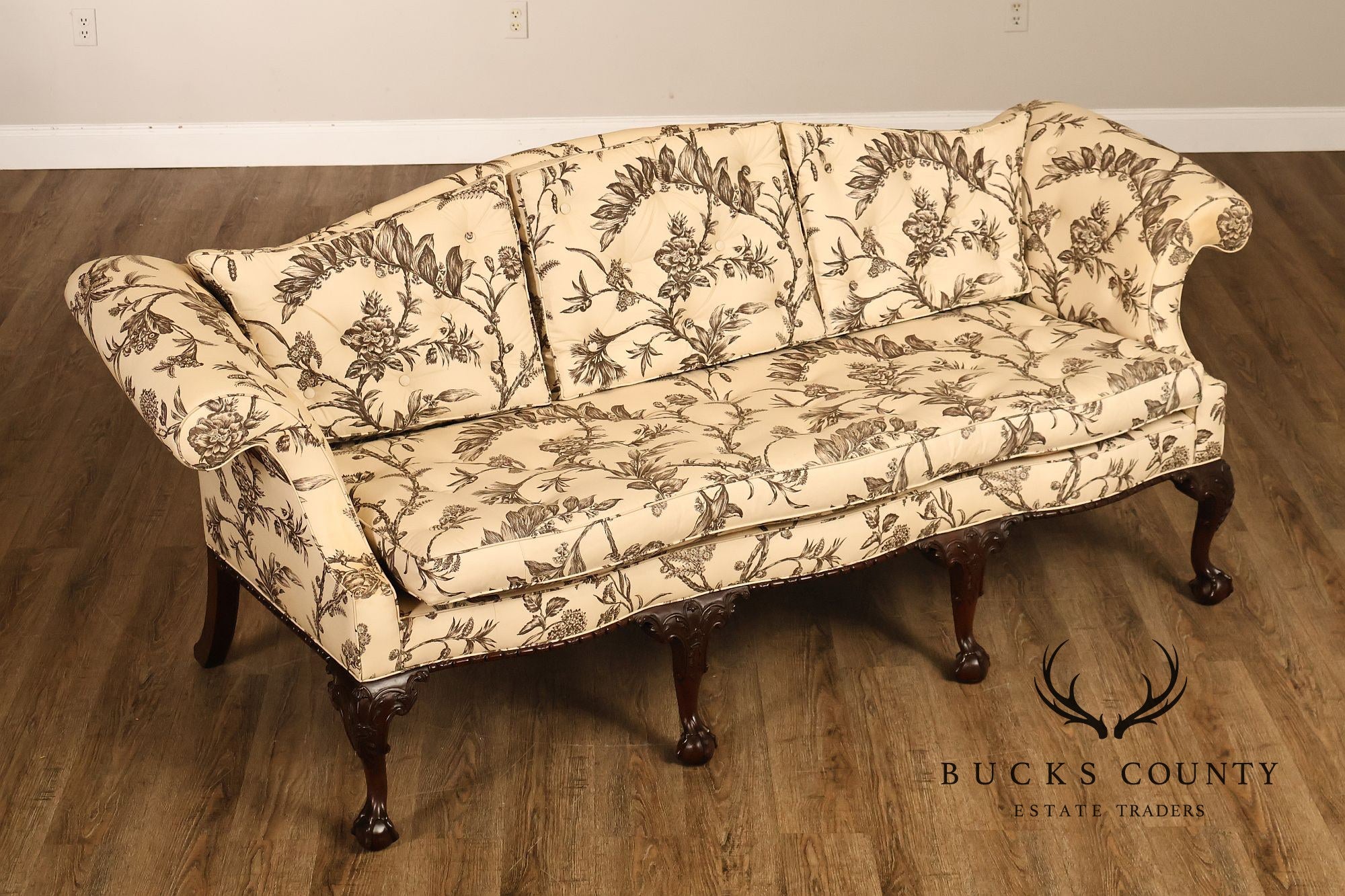 Baker Williamsburg Reproductions Camelback Sofa