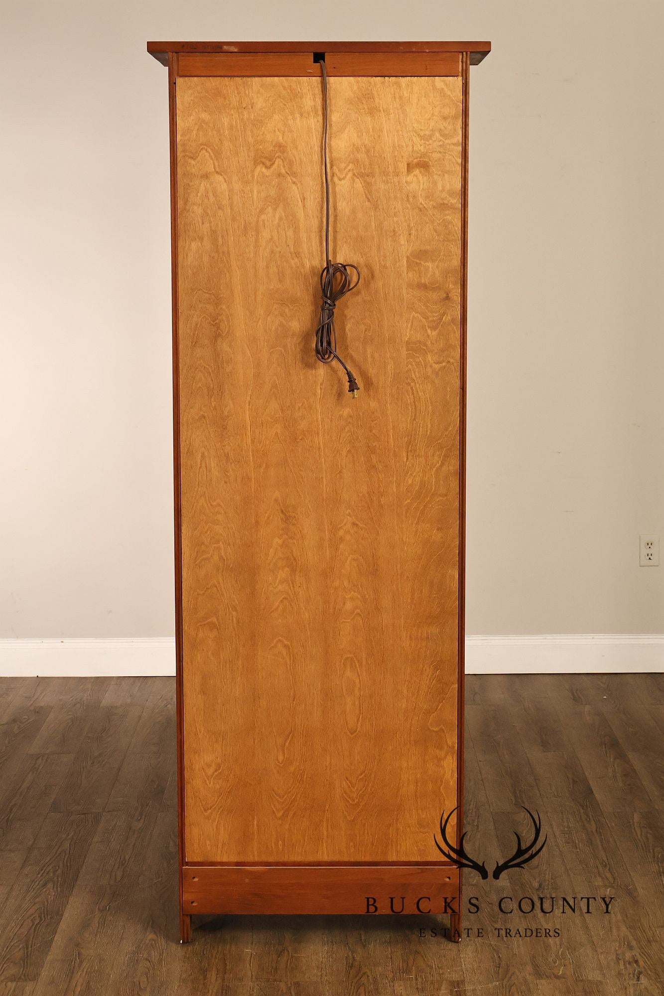 Stickley Mission Collection Solid Cherry Tall Glass Display Curio Cabinet