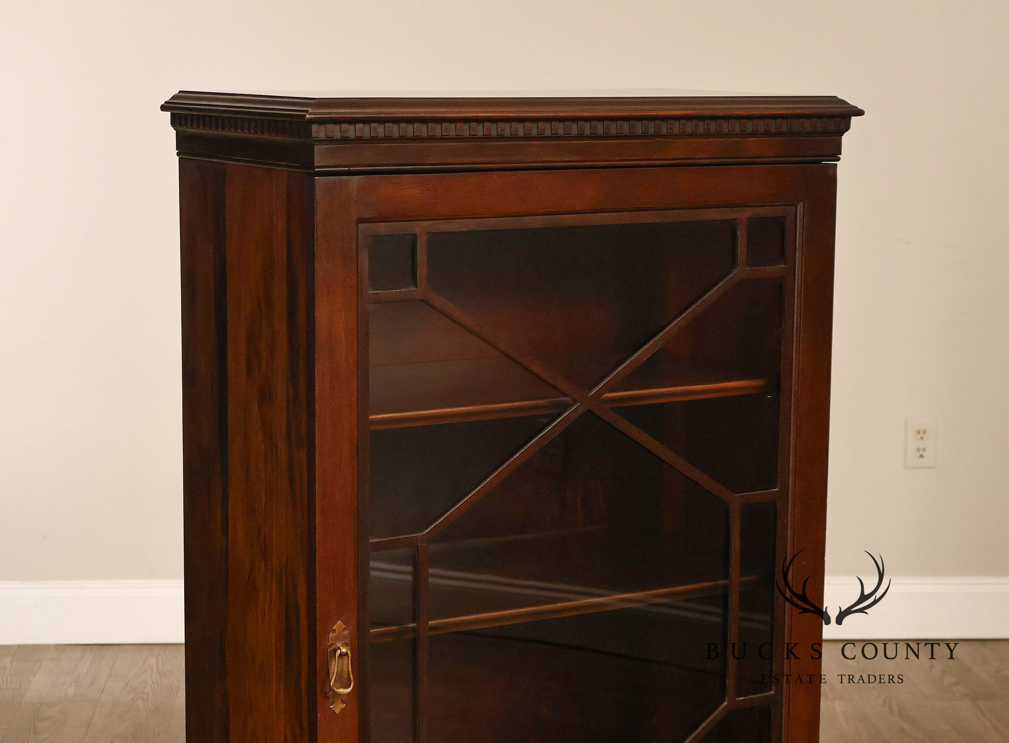 1940's Chippendale Style Mahogany Single Door By Wasmuth-Goodrich