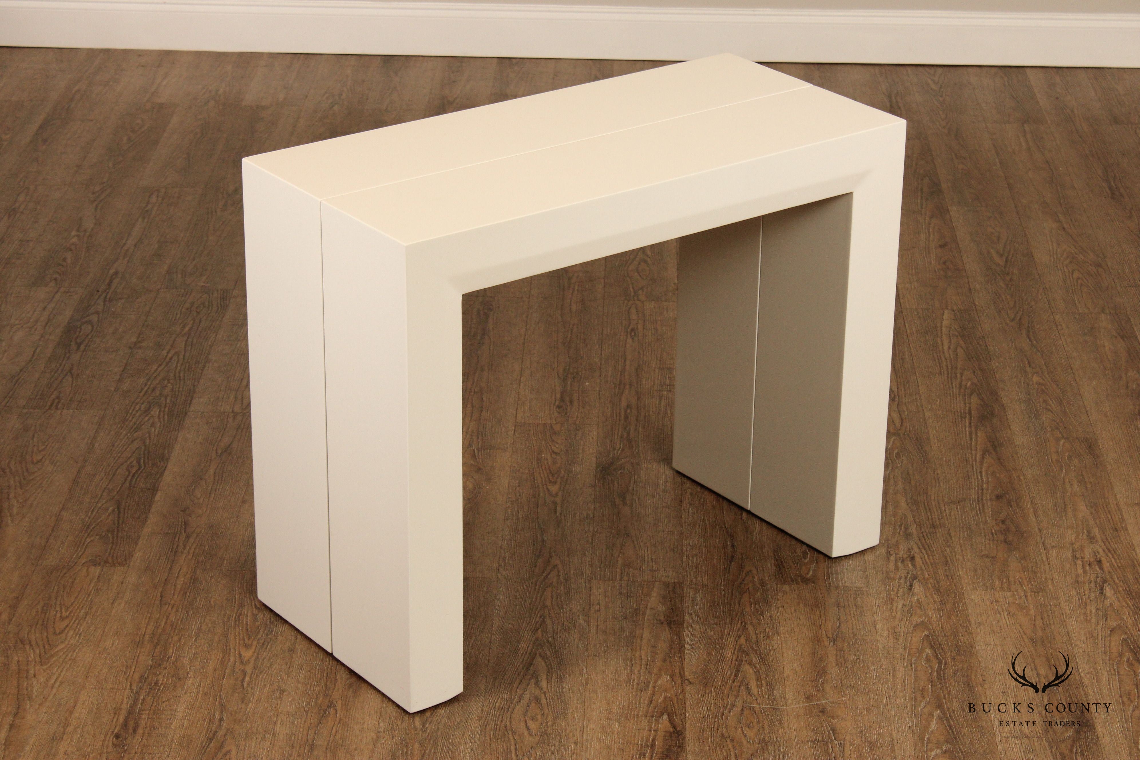 Expand Furniture Post Modern Convertible Console Dining Table