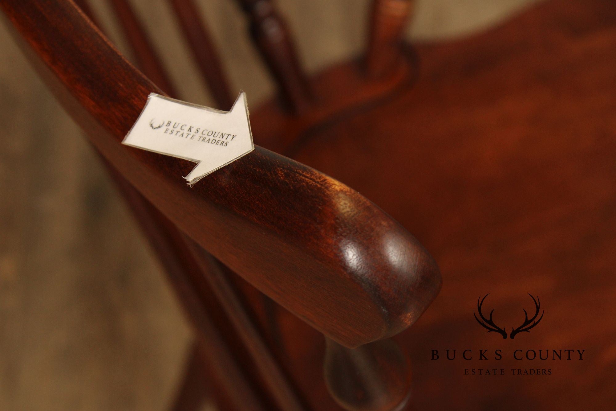 Hitchcock Stencil-Decorated Cherry Windsor Armchair