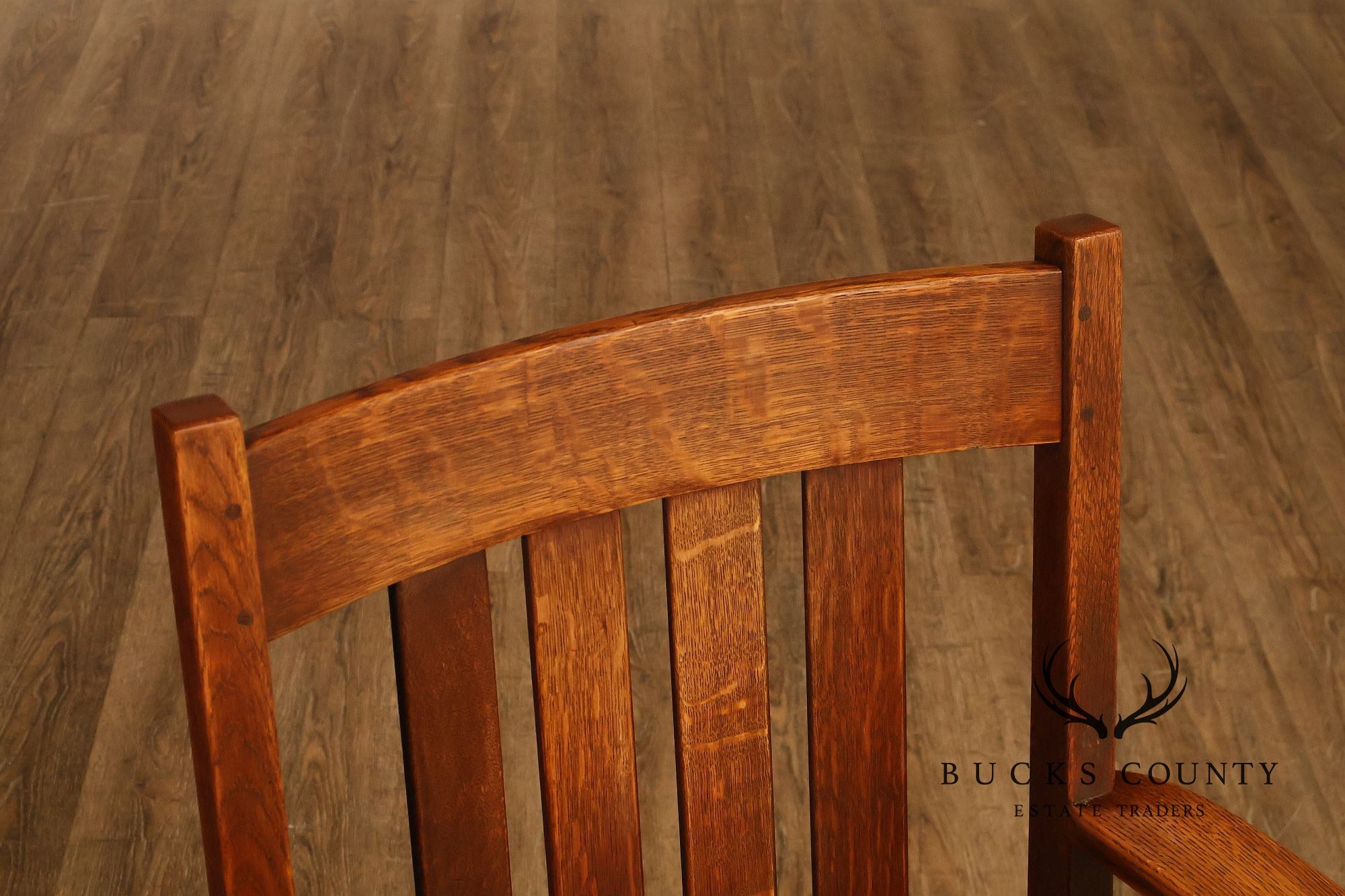 Antique Mission Quarter Sawn Oak Armchair