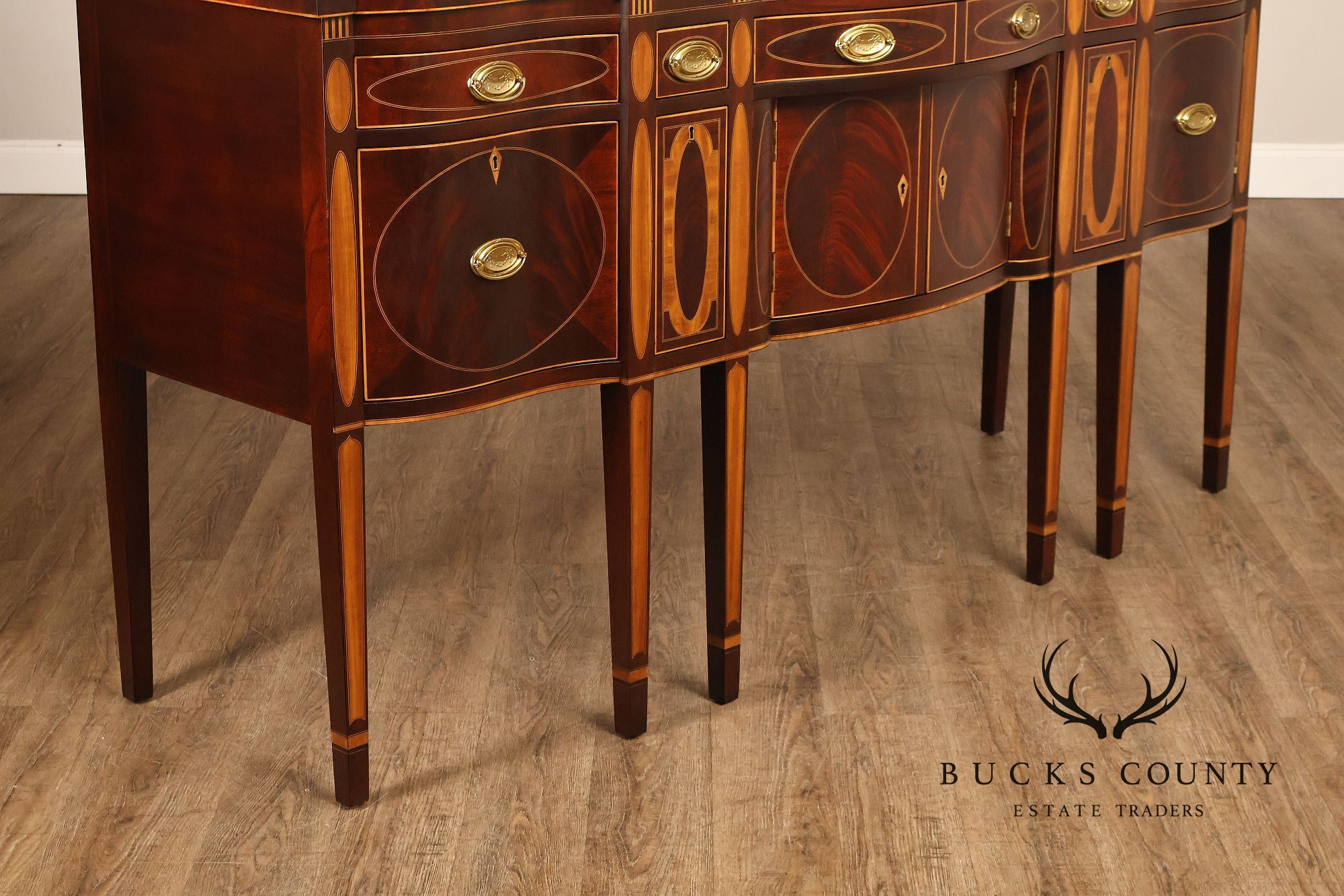 Kindel Federal Style Mahogany Inlaid Winterthur Sideboard
