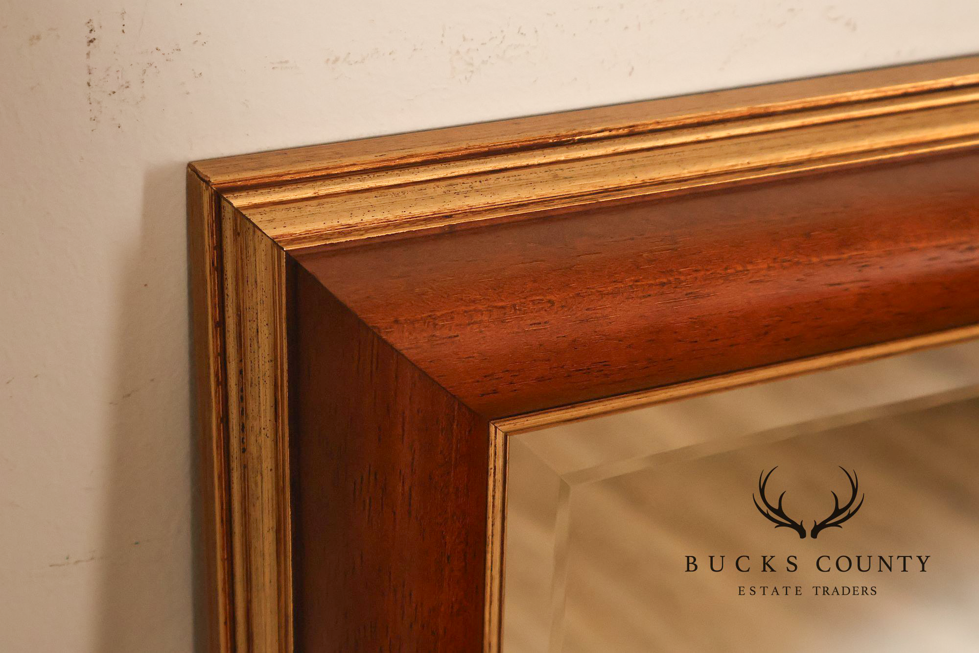 Traditional Partial Gilt Wall Mirror