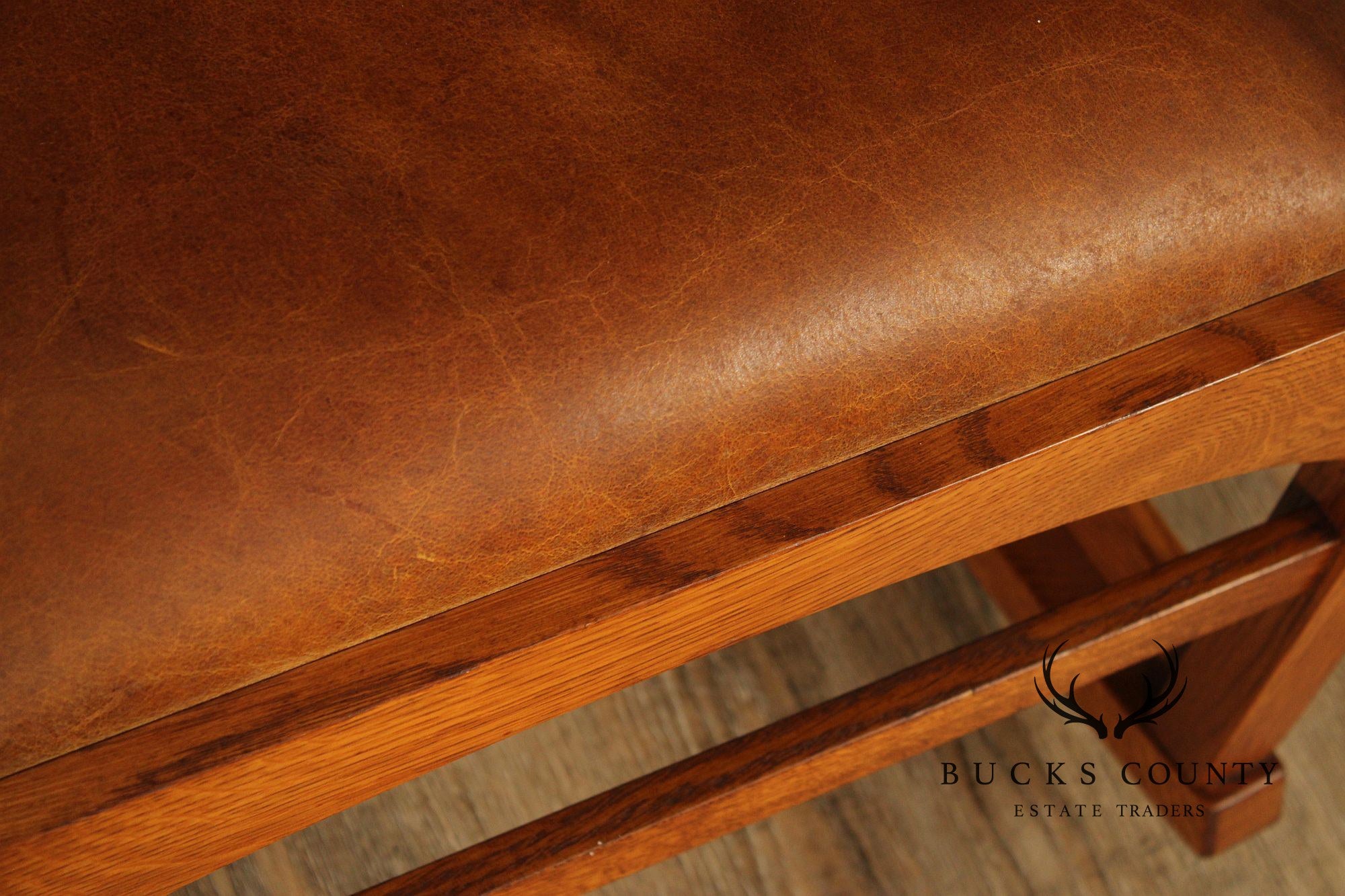 Stickley Mission Collection Harvey Ellis Inlaid Oak Rocker