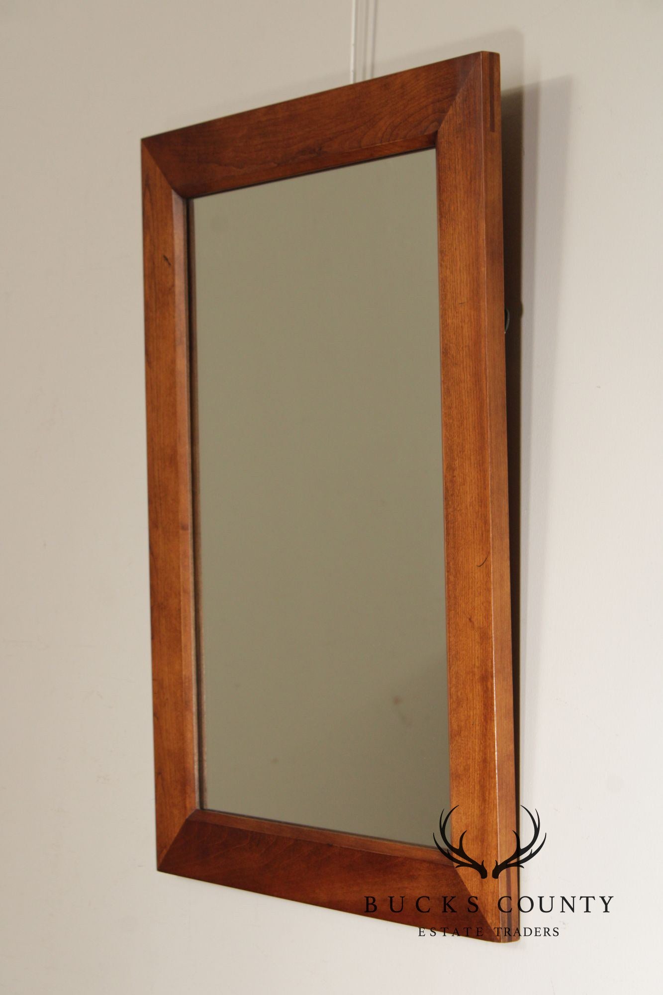 Stickley Soild Cherry Vintage Rectangular Wall Mirror