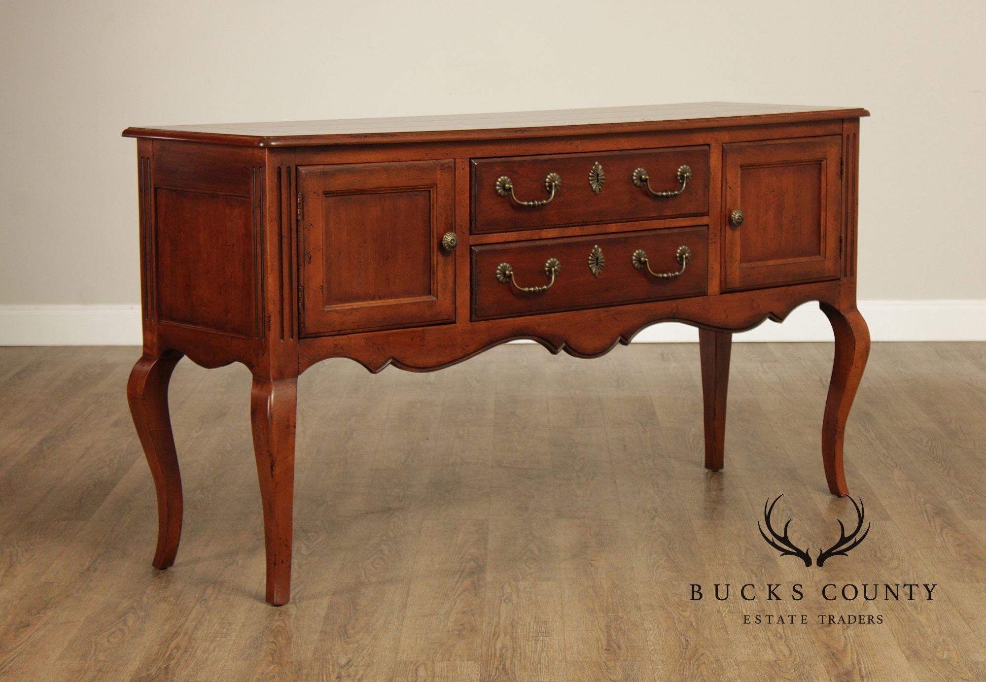 Hickory White French Country Style Cherry Sideboard