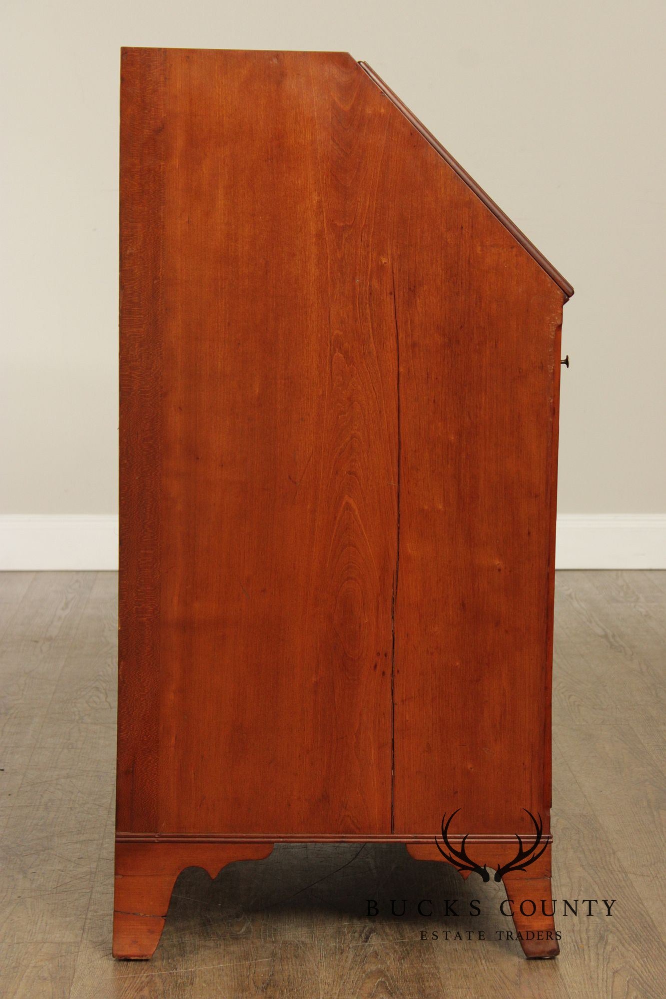 Antique Hepplewhite Style Cherry Slant Front Desk