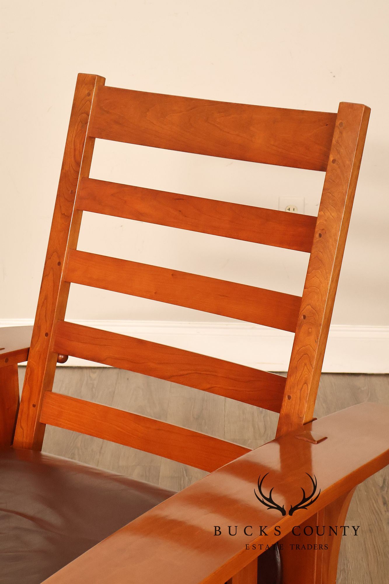 Stickley Mission Collection Cherry Bow Arm Morris Chair