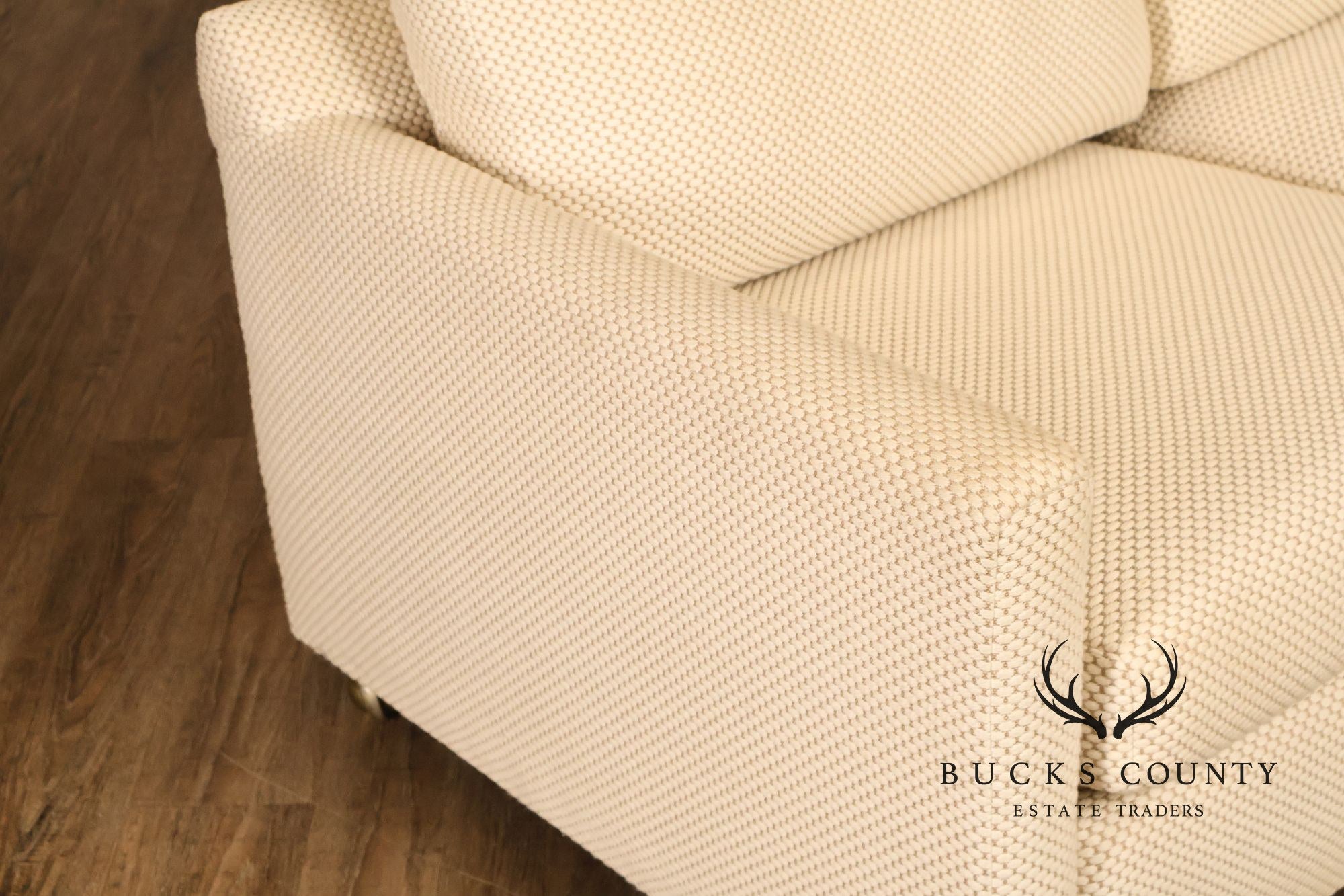 1970's Modern Upholstered Pair Of Loveseats