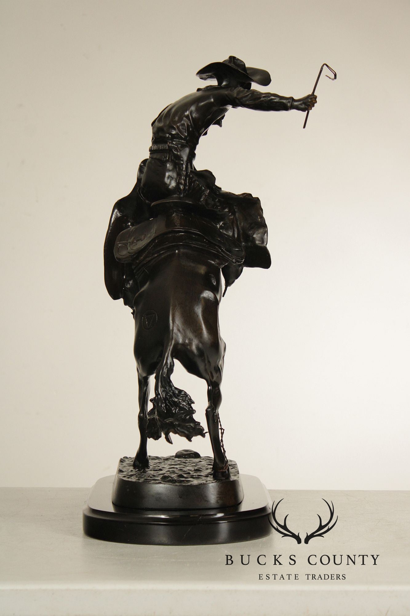 Frederic Remington Bronze Statue, 'Bronco Buster'