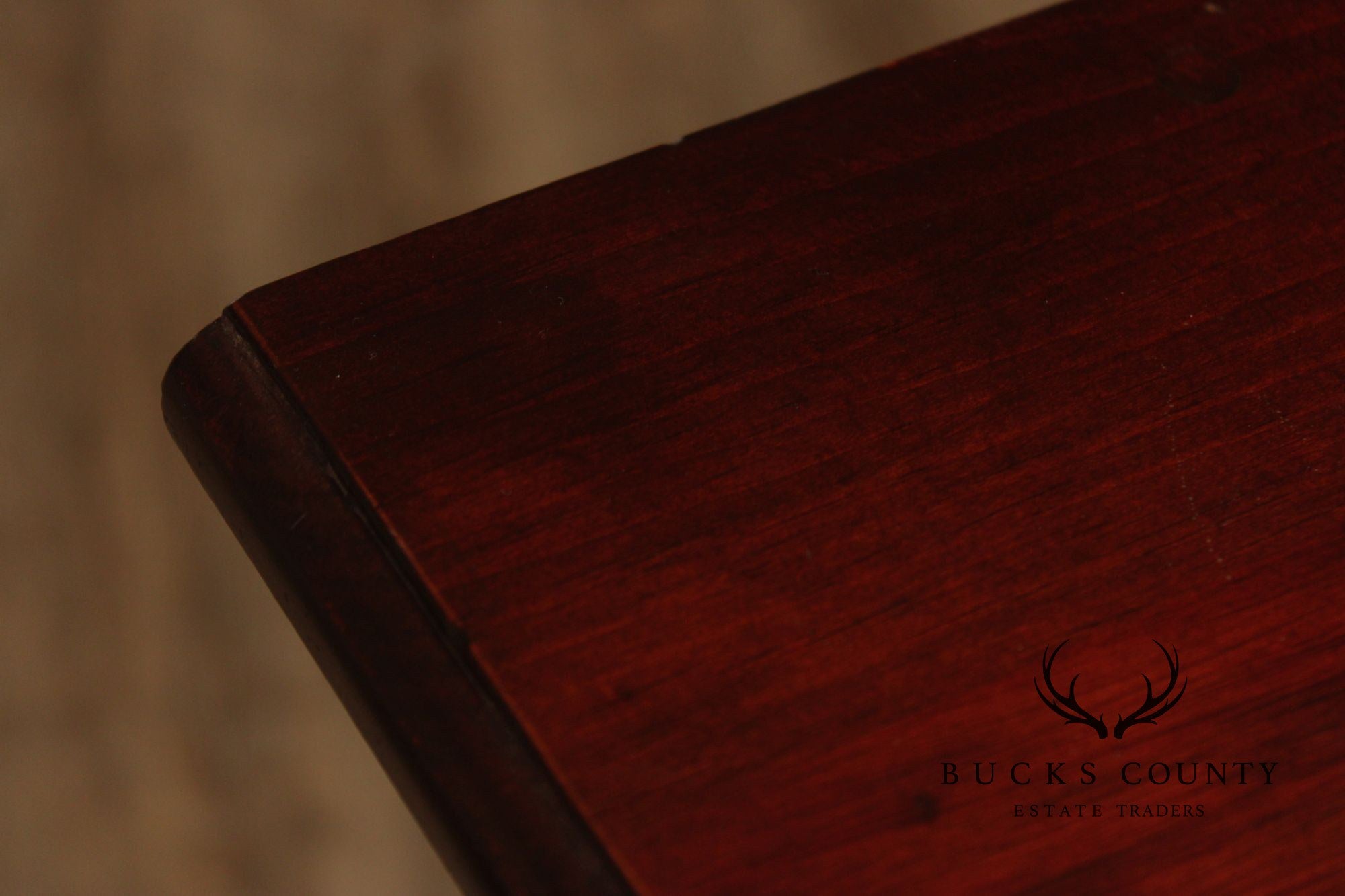 Georgian Style Shell Carved Narrow Console Table