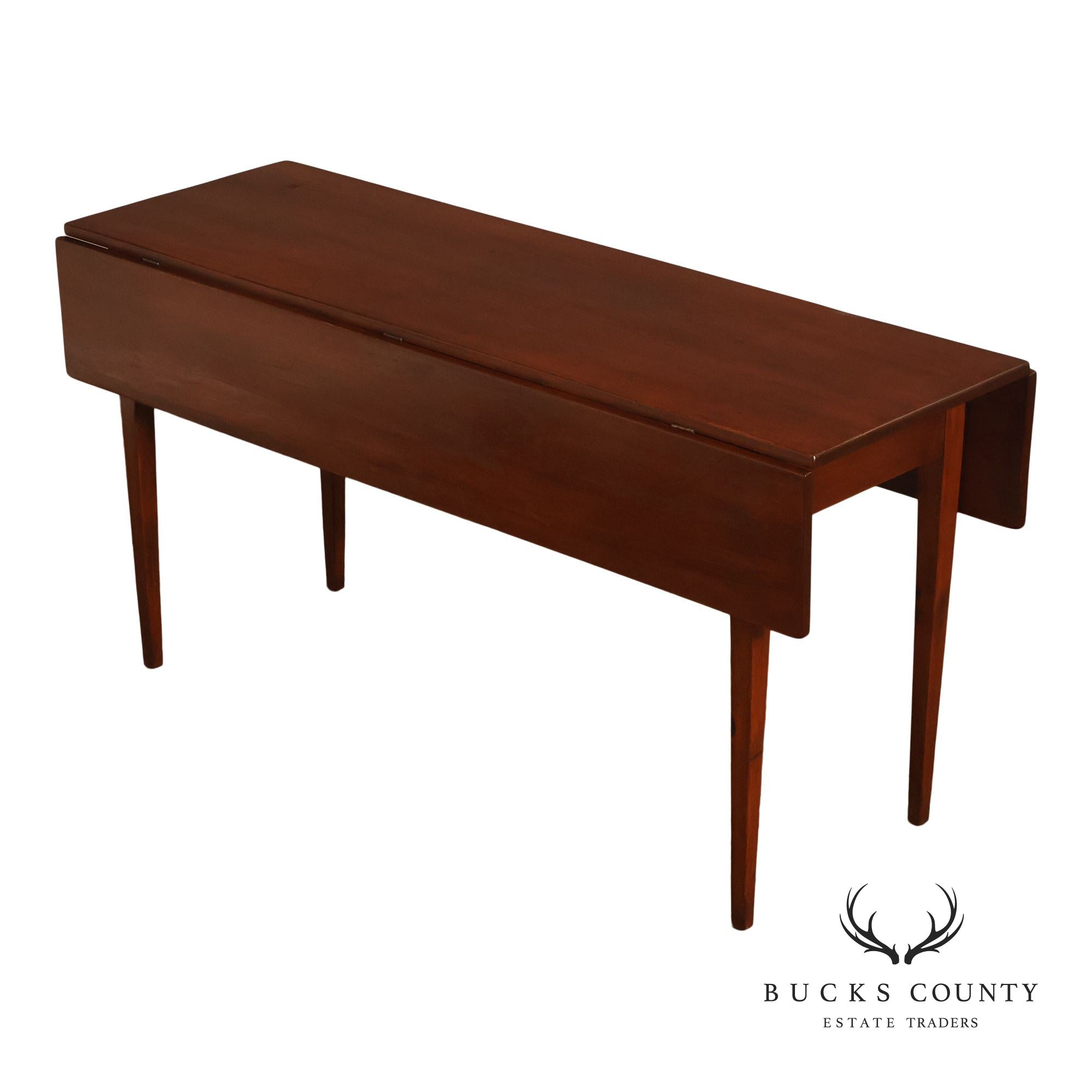 Custom Quality Farmhouse Pine Drop Leaf Harvest Dining Table