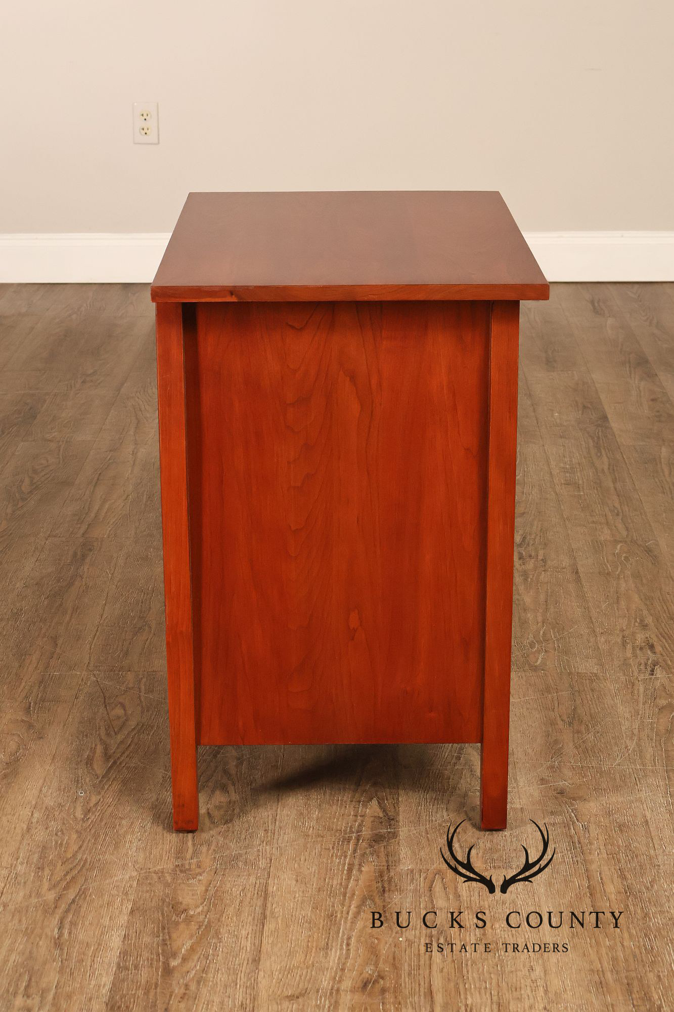 Stickley Mission Collection Harvey Ellis Cherry Three Drawer Nightstands