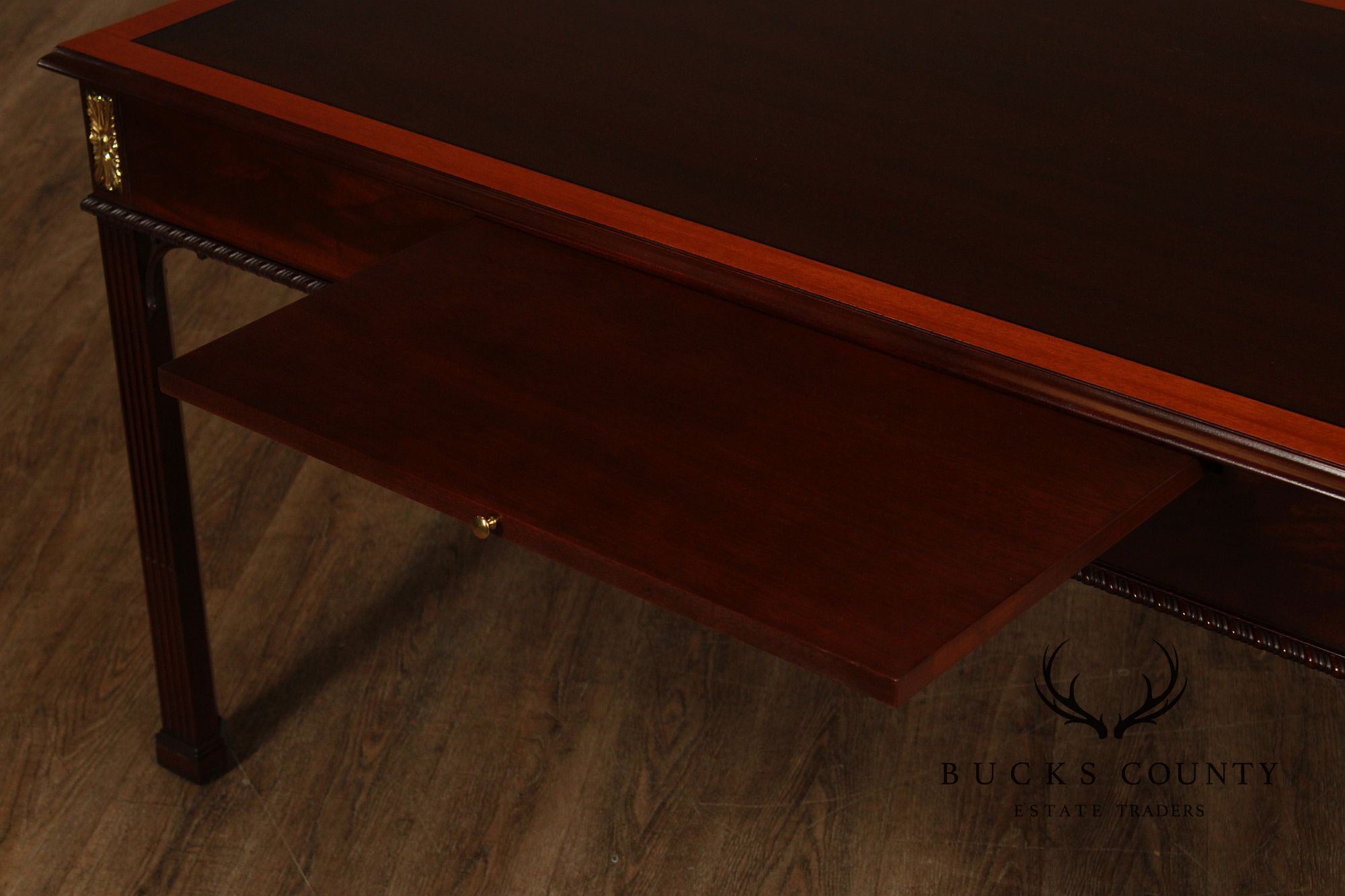 Stickley Georgian Style Banded Mahogany Writing Desk