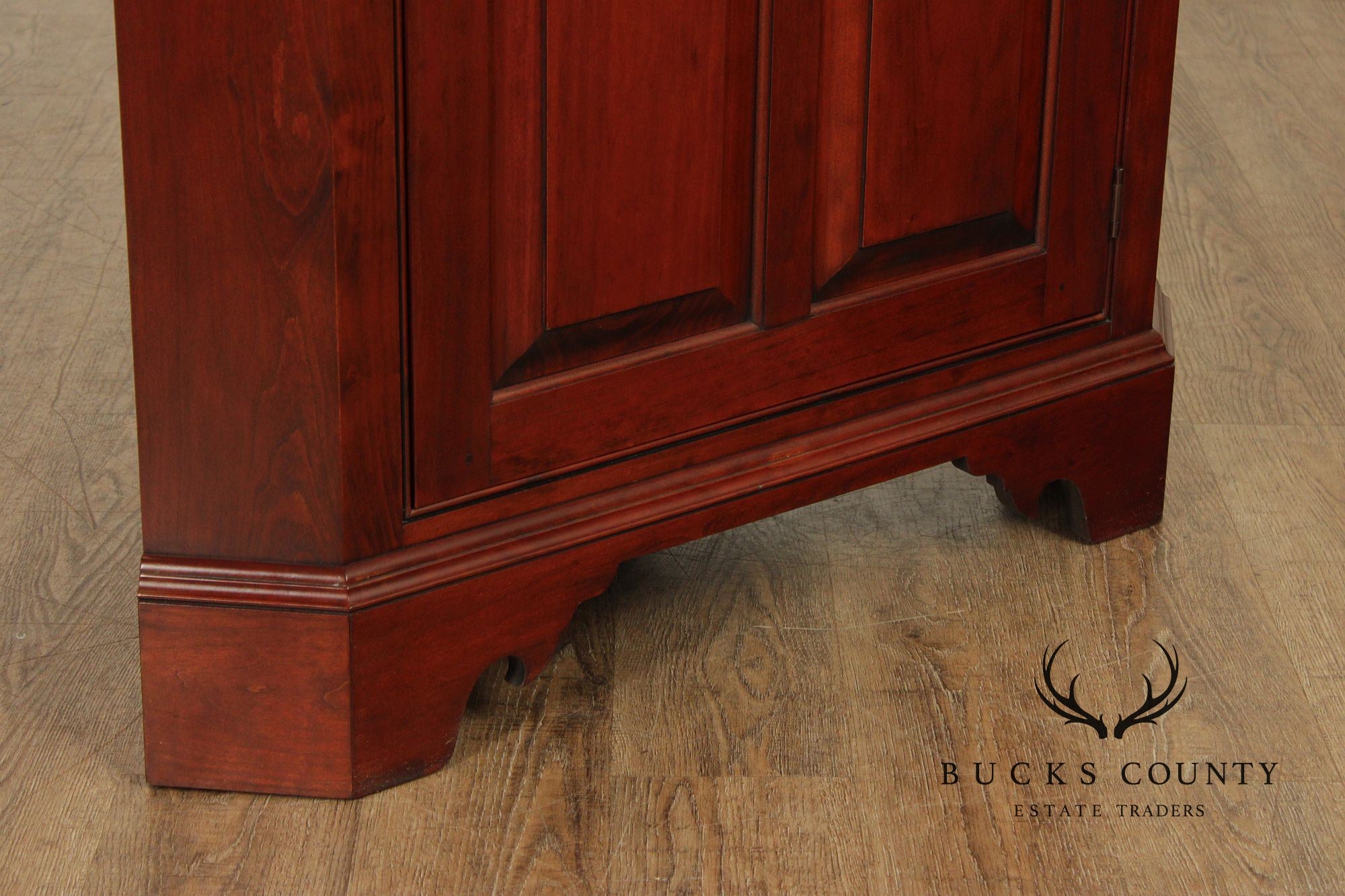 Chippendale Style Benchmade Cherry Corner Cabinet