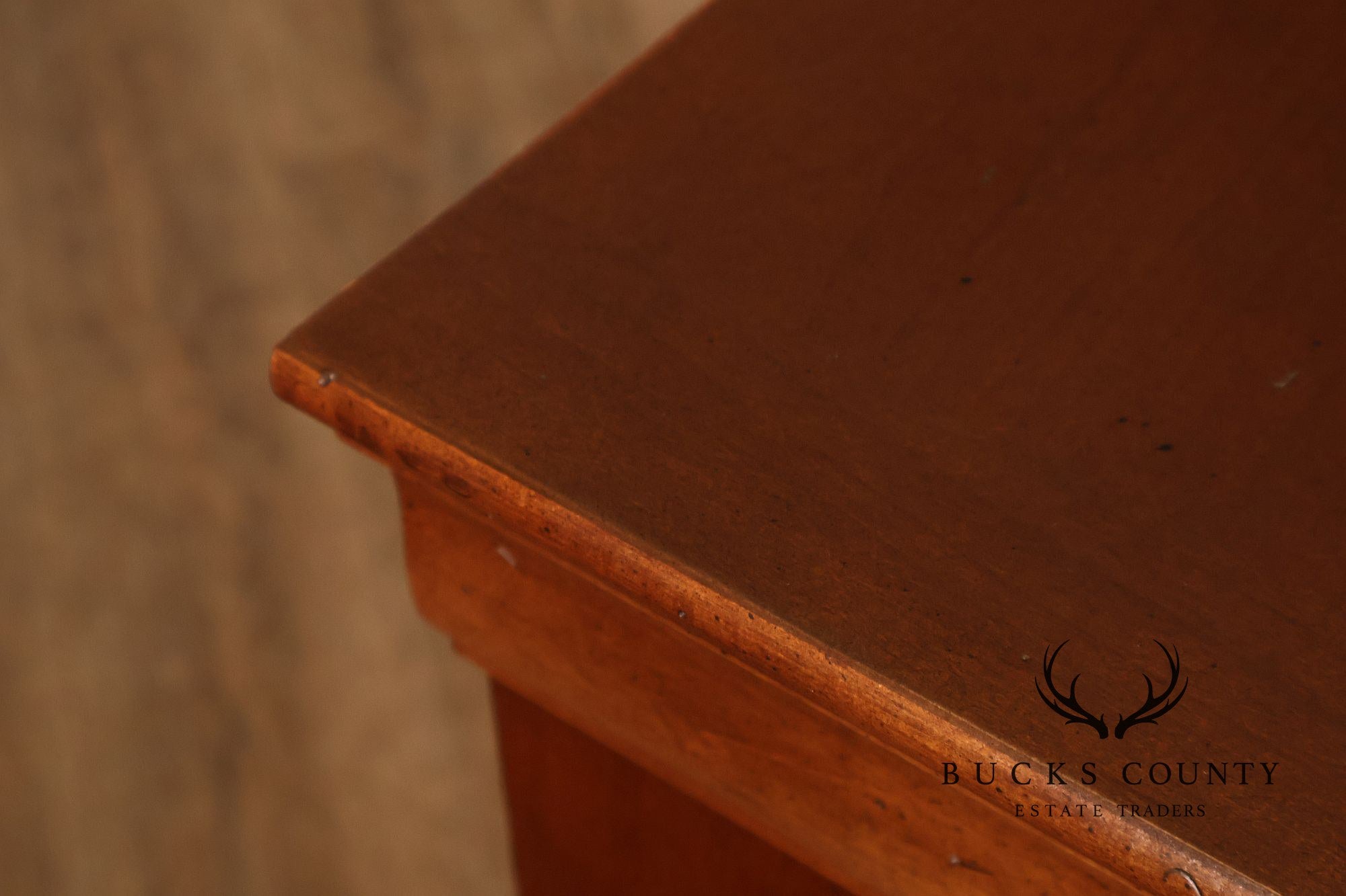 National Mt. Airy Louis Philippe Style Cherry Pair Of Nightstands With Drawer And Cabinet