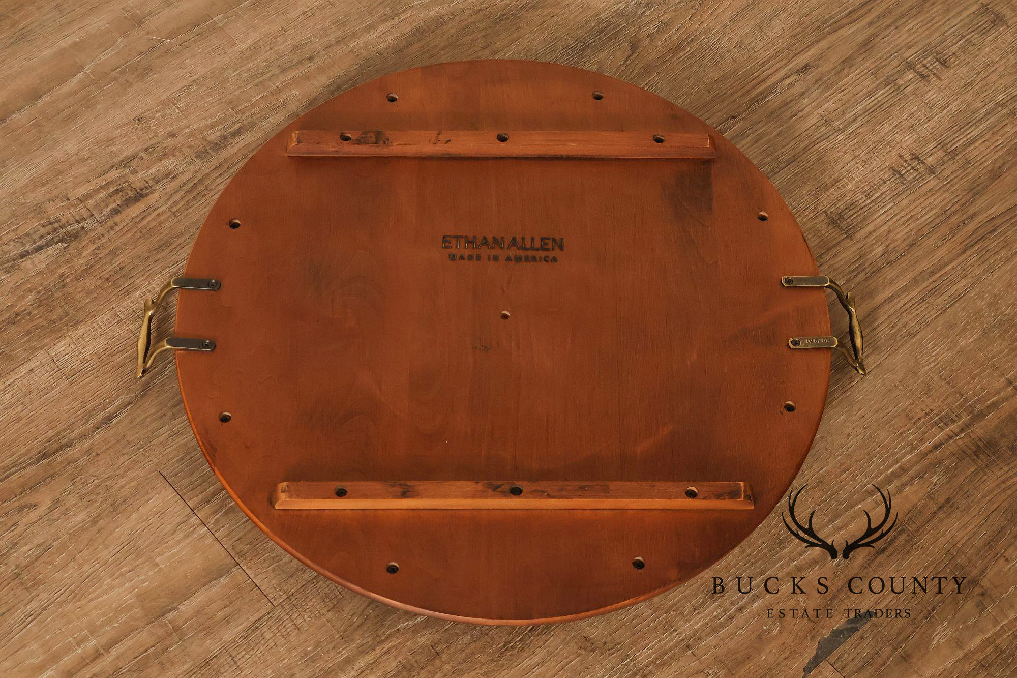 Ethan Allen British Classics Barbados Wooden Folding Tray Table