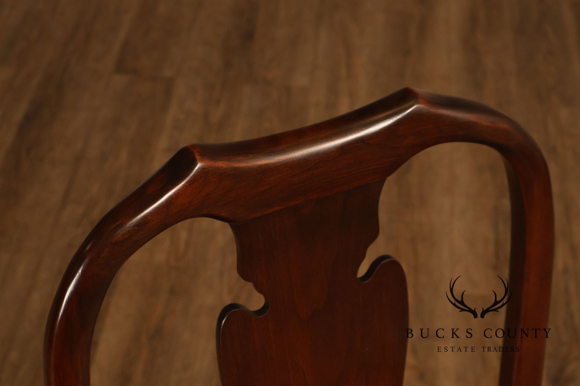 Harden Queen Anne Style Set of Six Cherry Dining Chairs