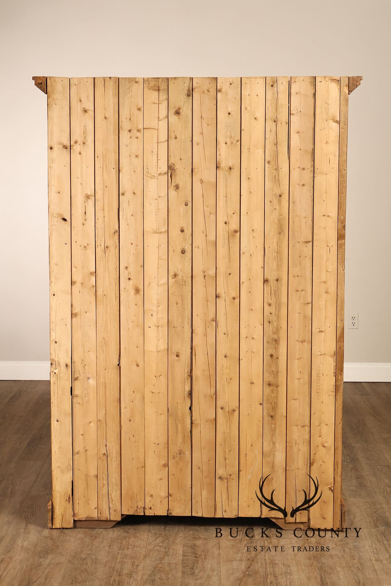 Pine Country Style Armoire Cabinet With Drawers