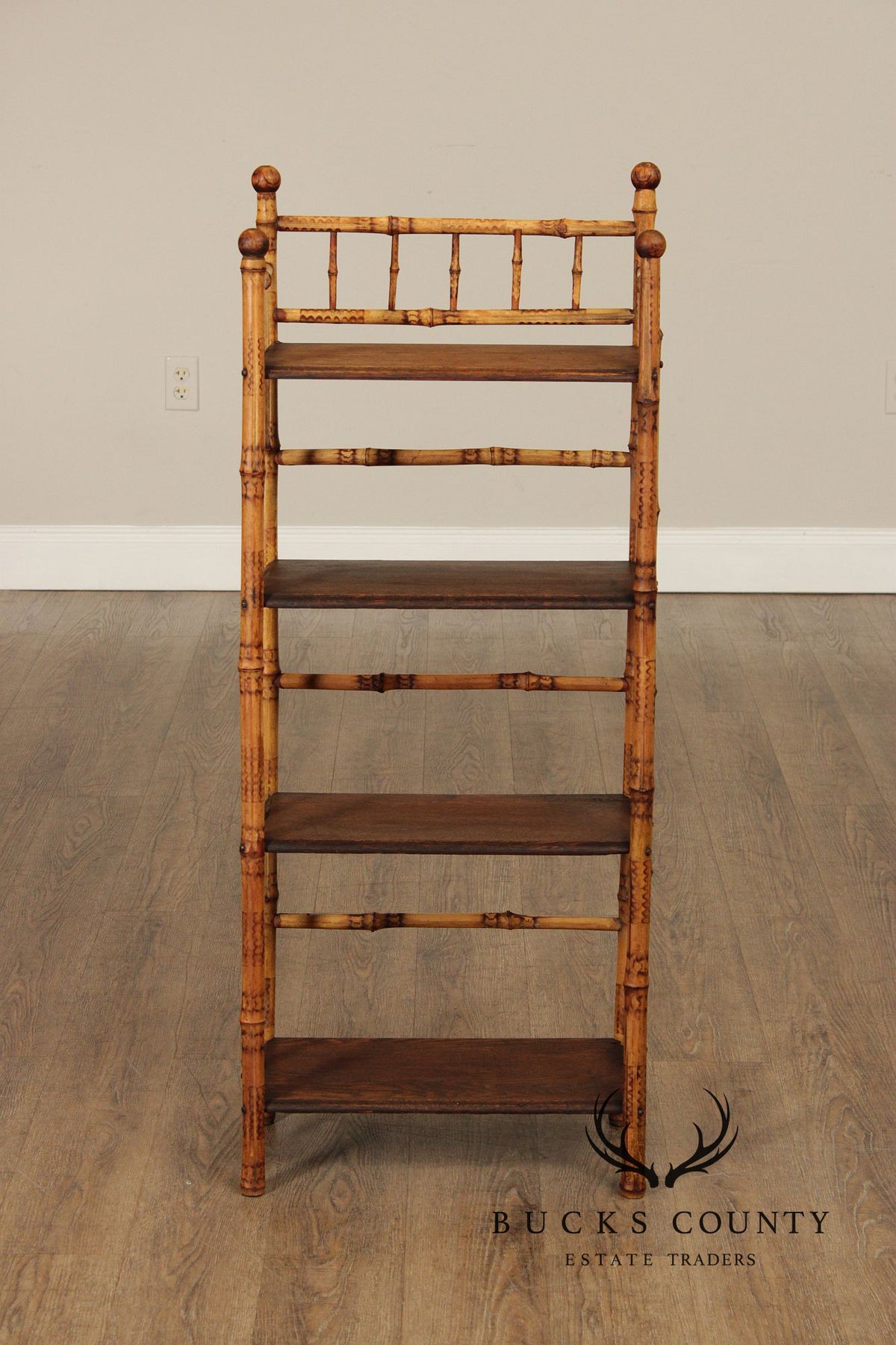 Antique Aesthetic Movement Bamboo Etagere