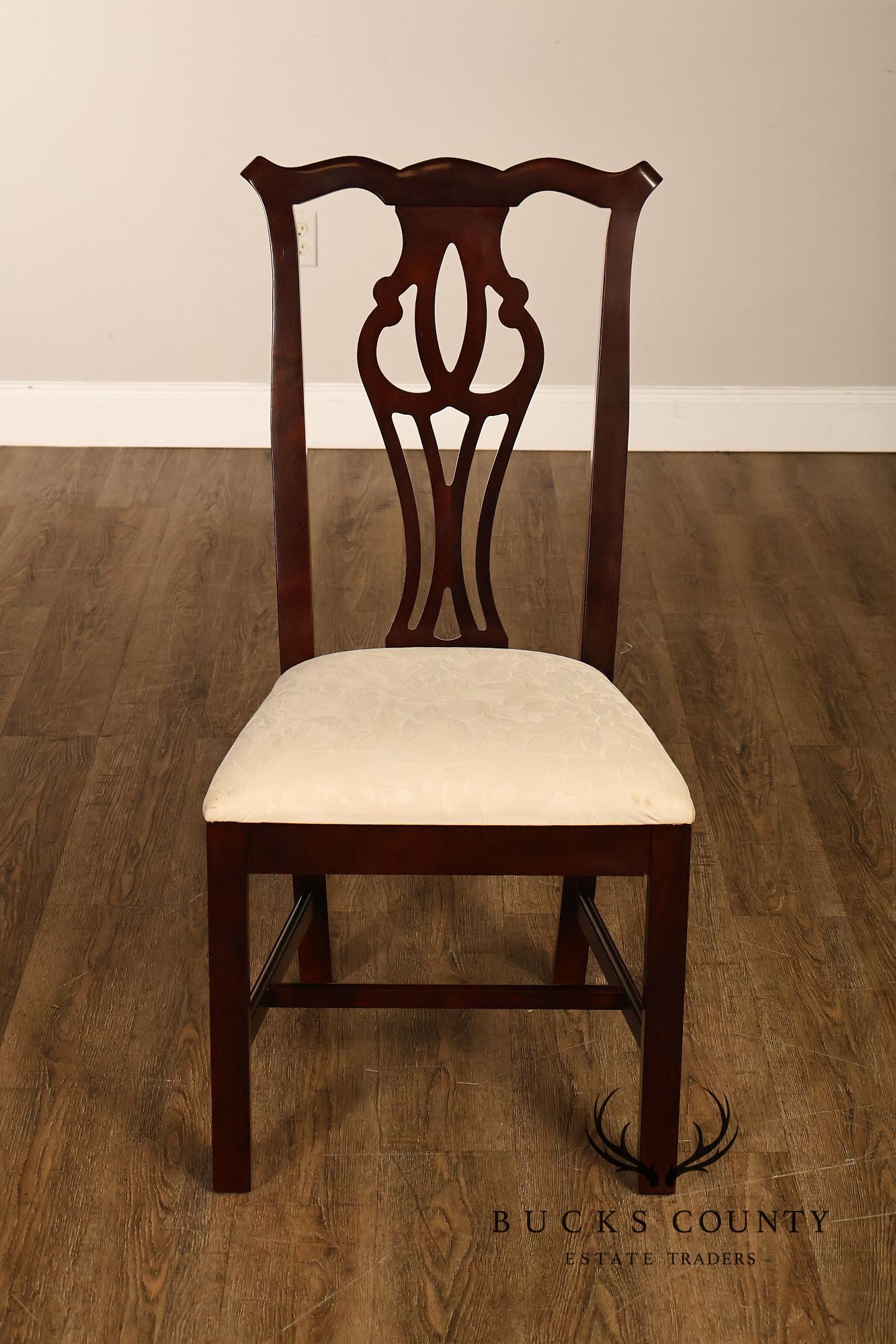 Thomasville Chippendale Style Mahogany Set Of Six Dining Chairs